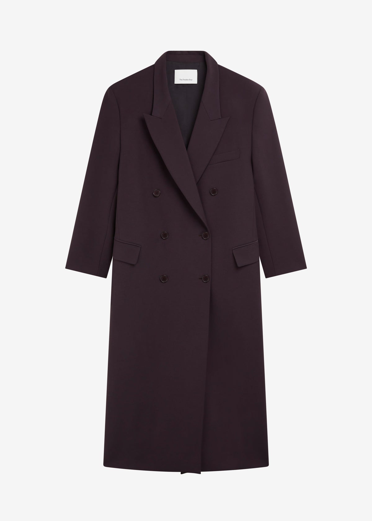 Jane Long Coat - Dark Plum - 10