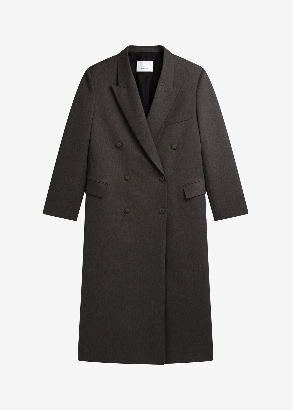 Jane Long Coat - Grey Melange - 7