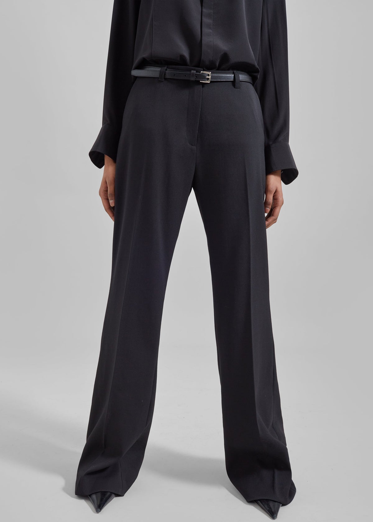 Jessie Leather Belt - Black - 6
