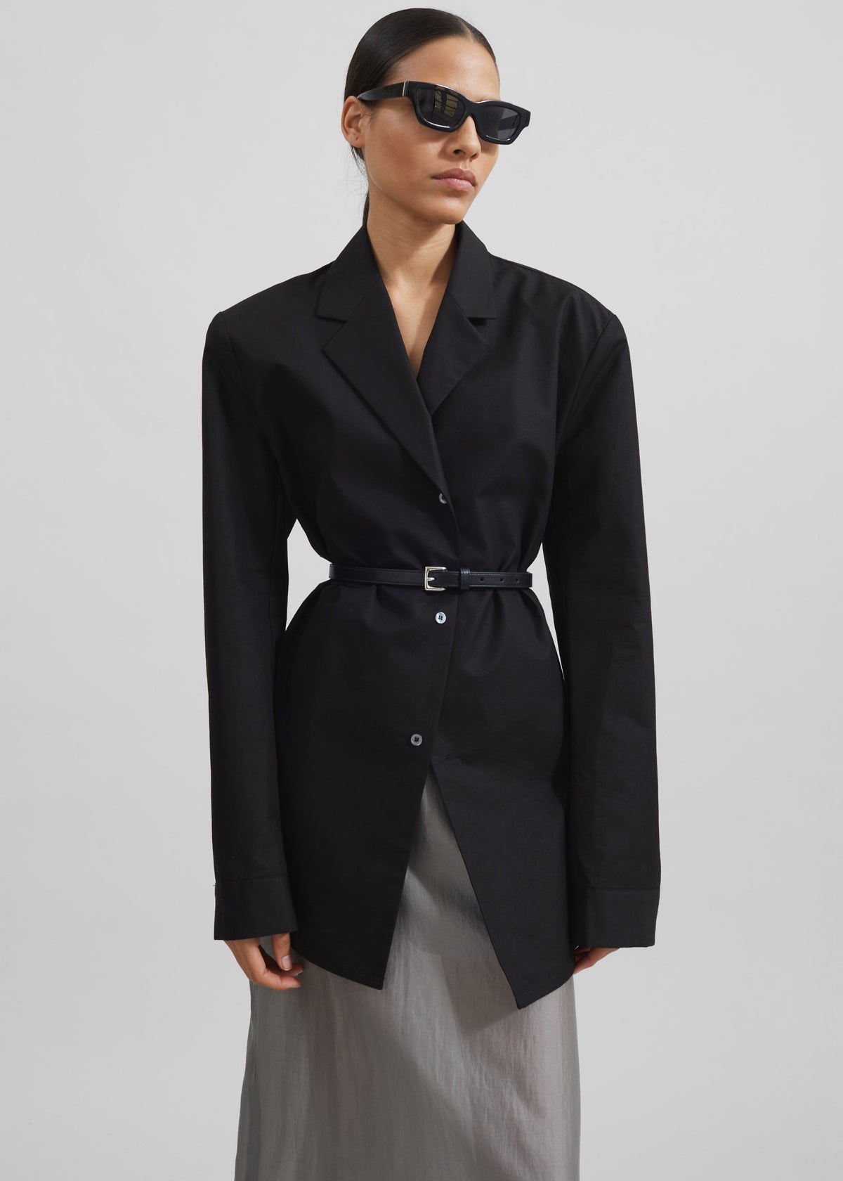 Jessie Leather Belt - Black - 2