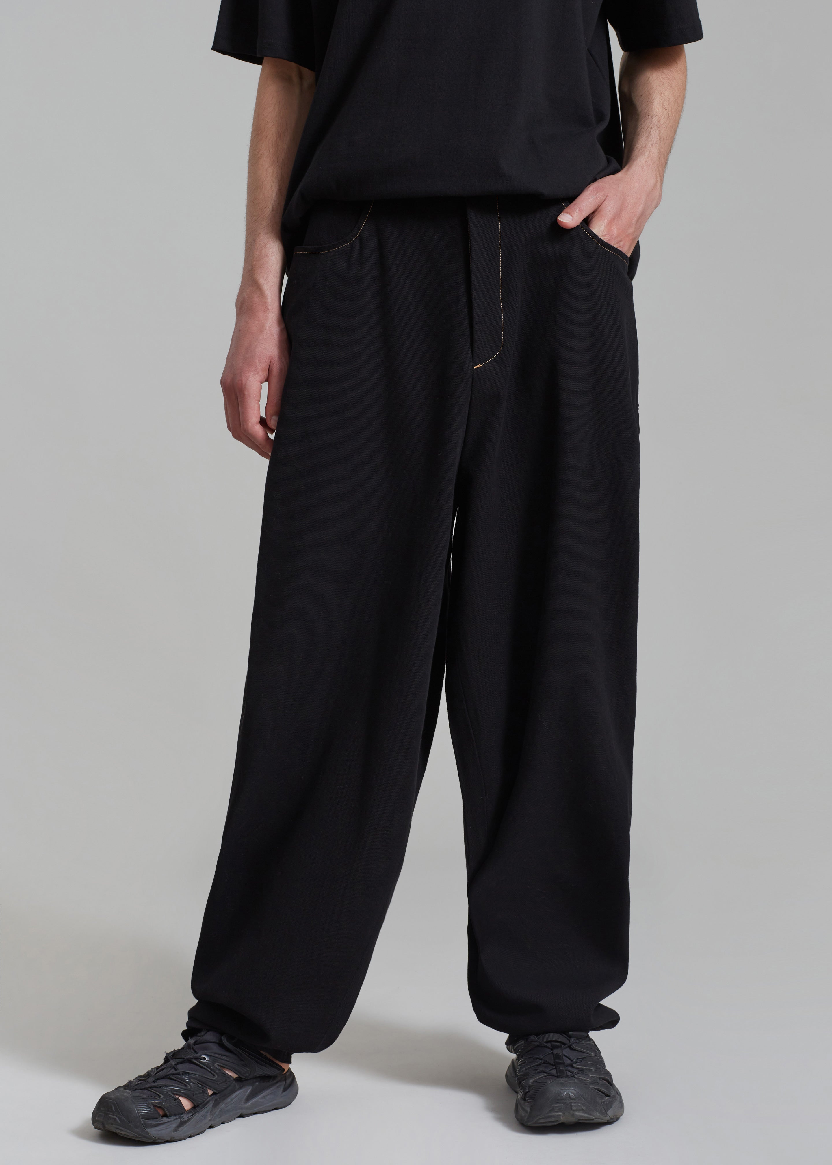 Joshua Baggy Pants - Black - 2