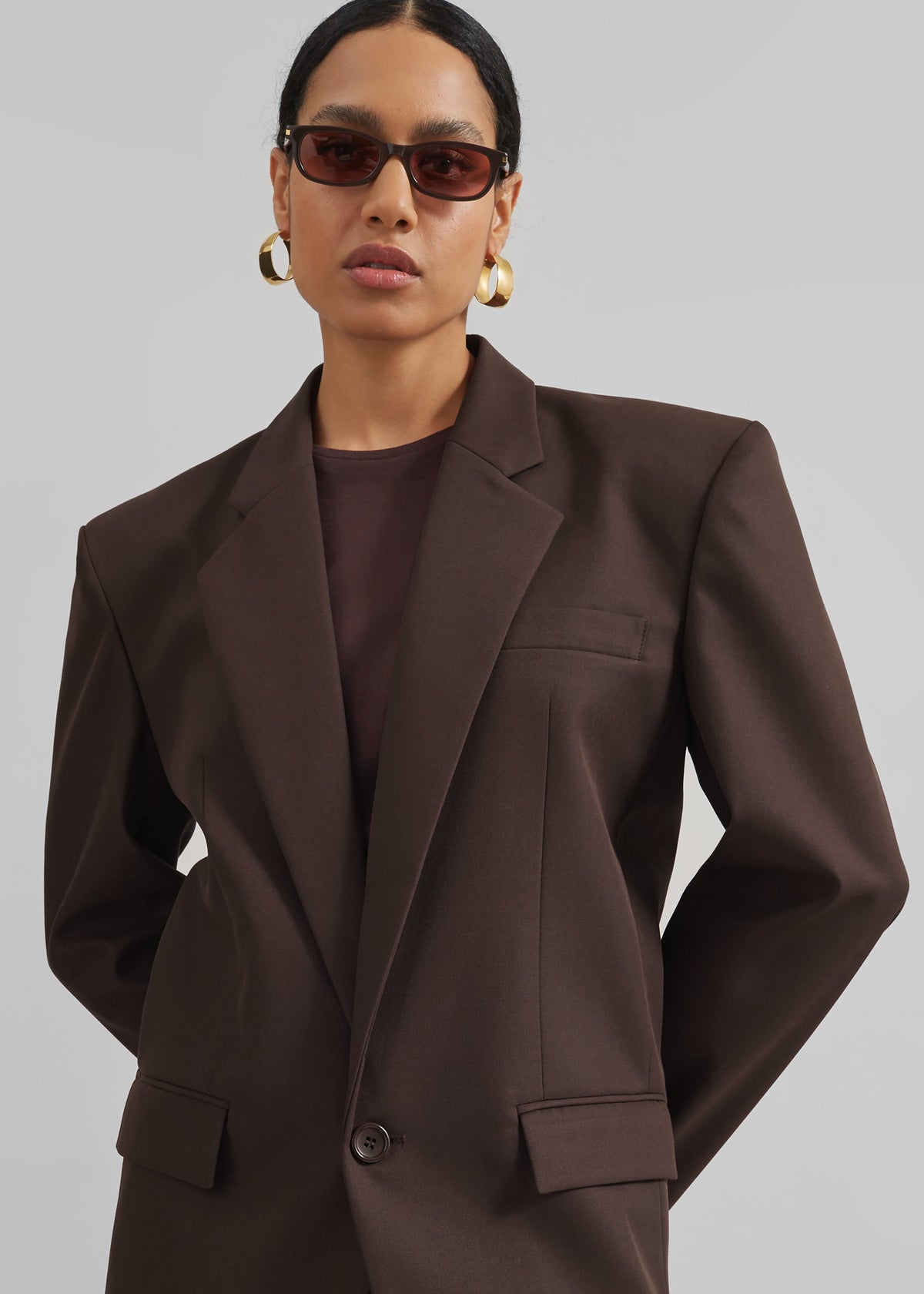 Jun Blazer - Brown - 3