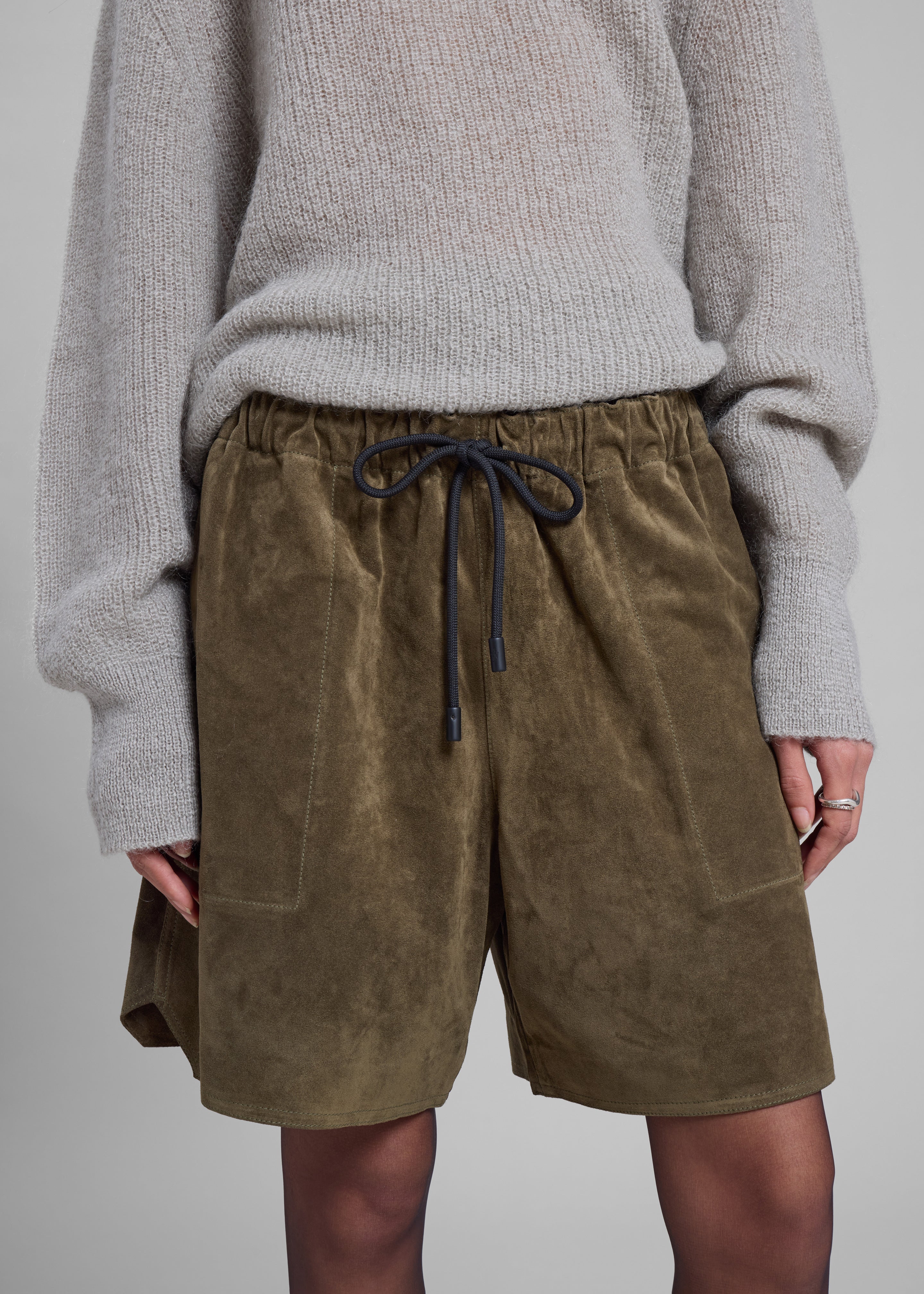 JW Anderson Drawstring Shorts - Khaki - 4