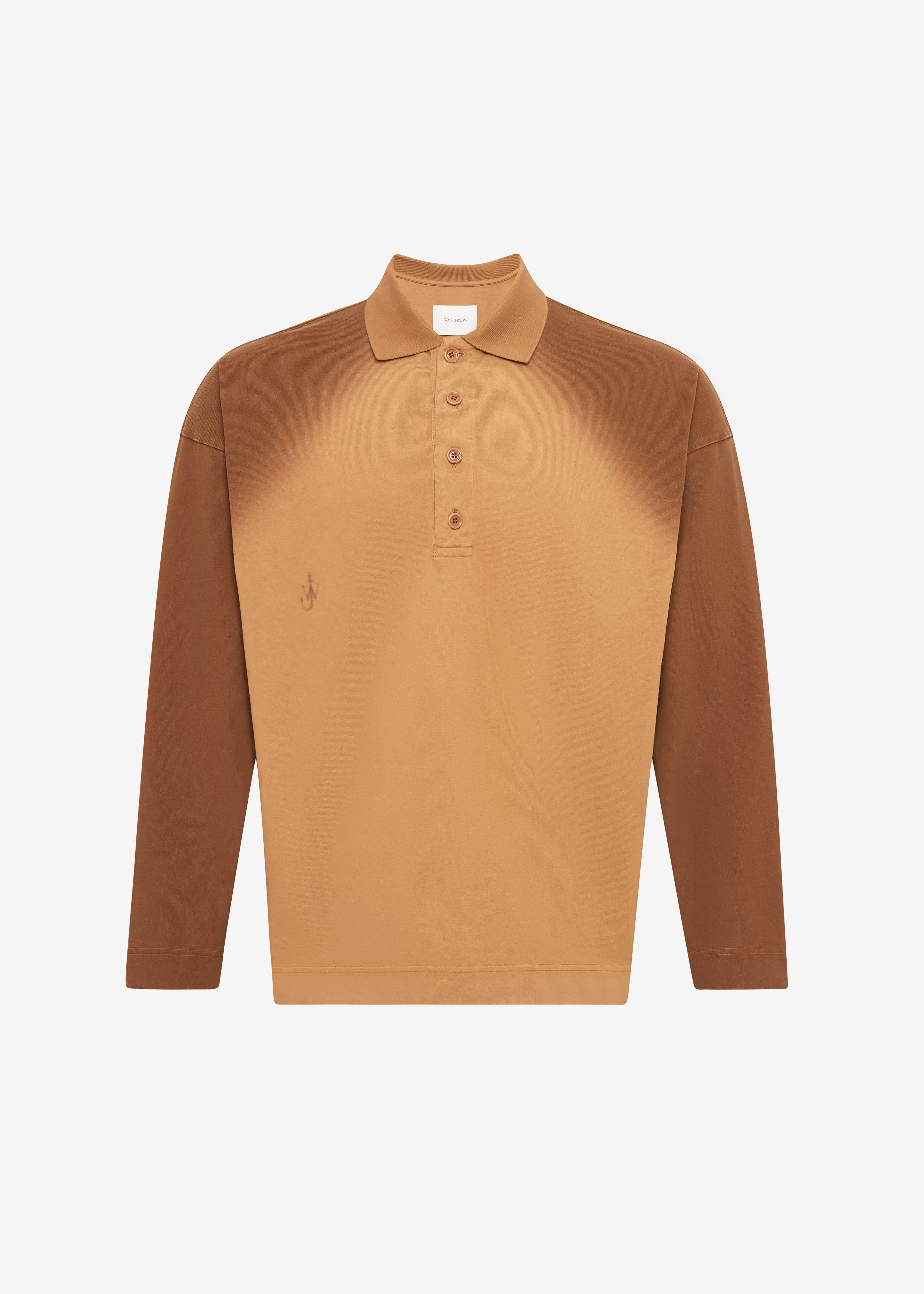 JW Anderson Long Sleeve Rugby Polo - Tobacco - 6