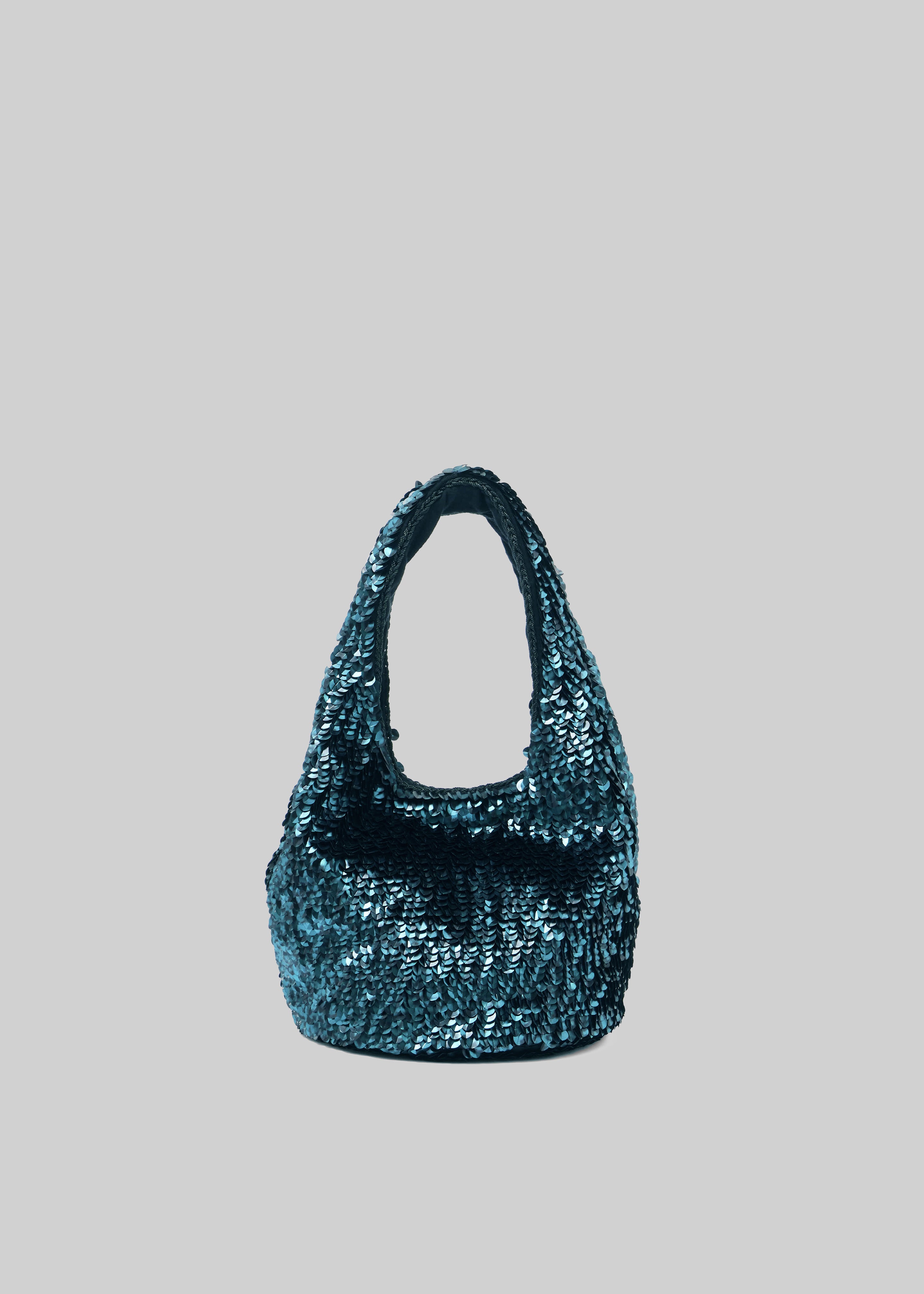 JW Anderson Mini Sequin Shopper - Dark Teal - 3