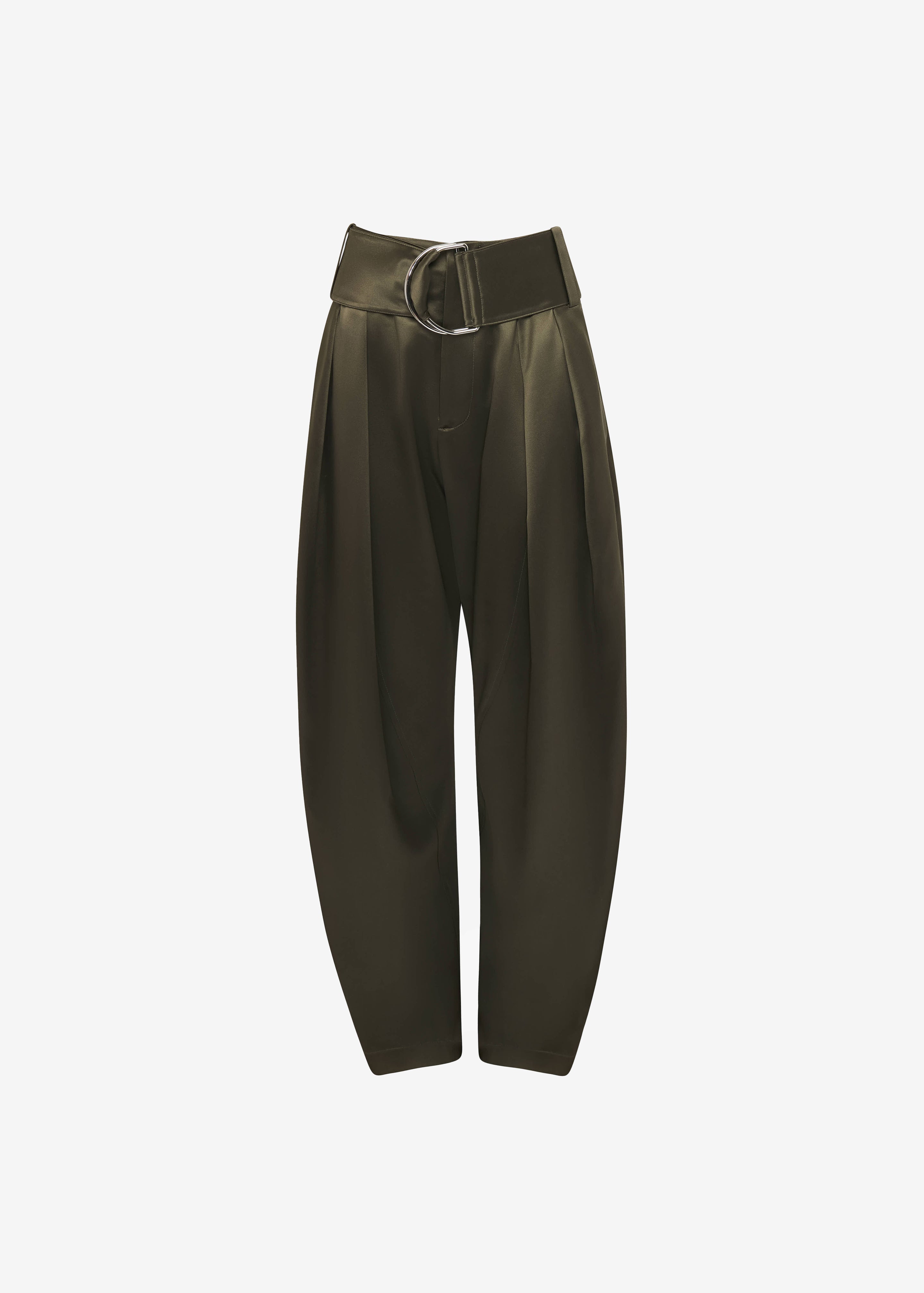 JW Anderson Pleated D-Ring Trousers - Khaki - 9