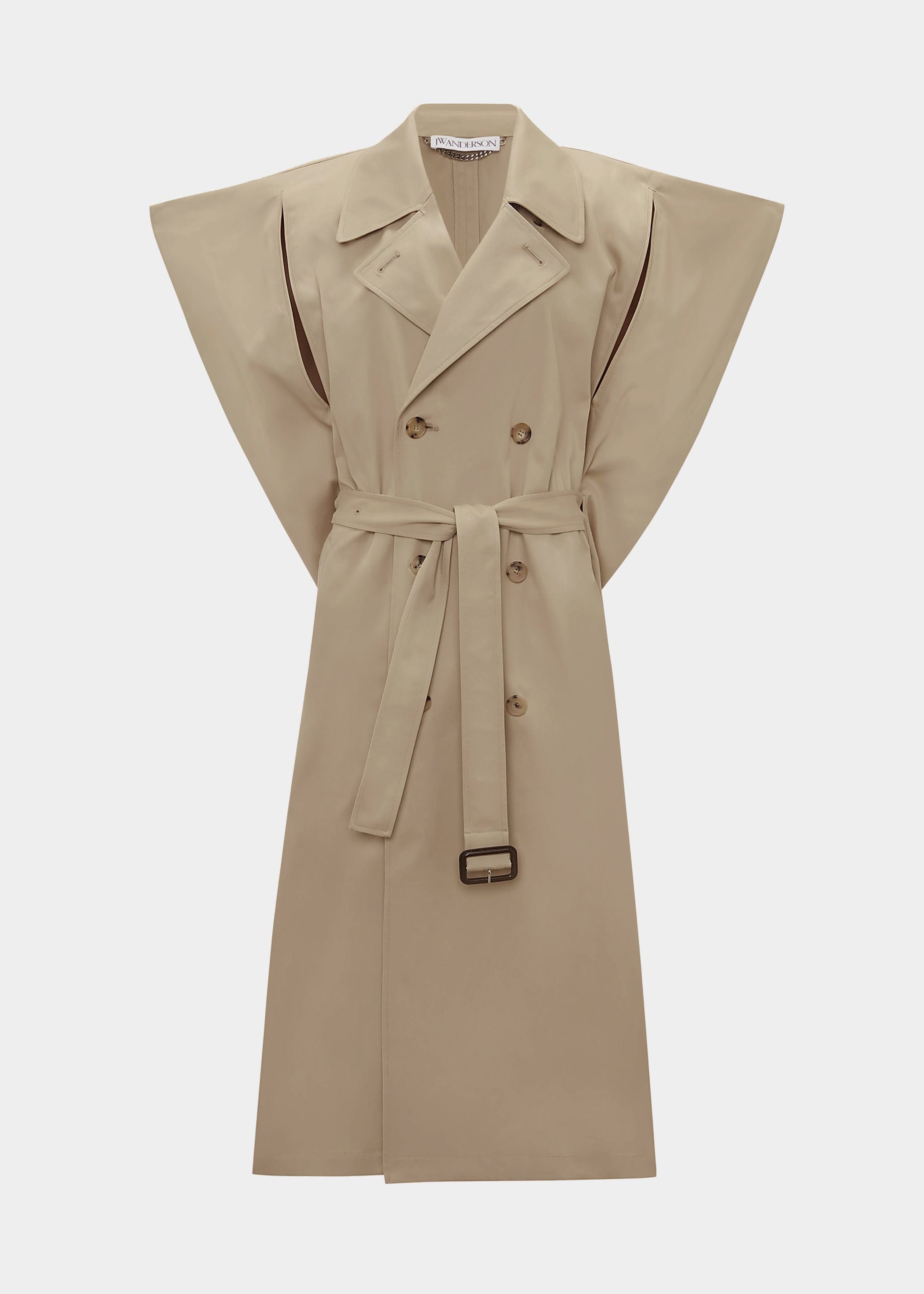 JW Anderson Sleeveless Kite Trench Coat - Flax - 9