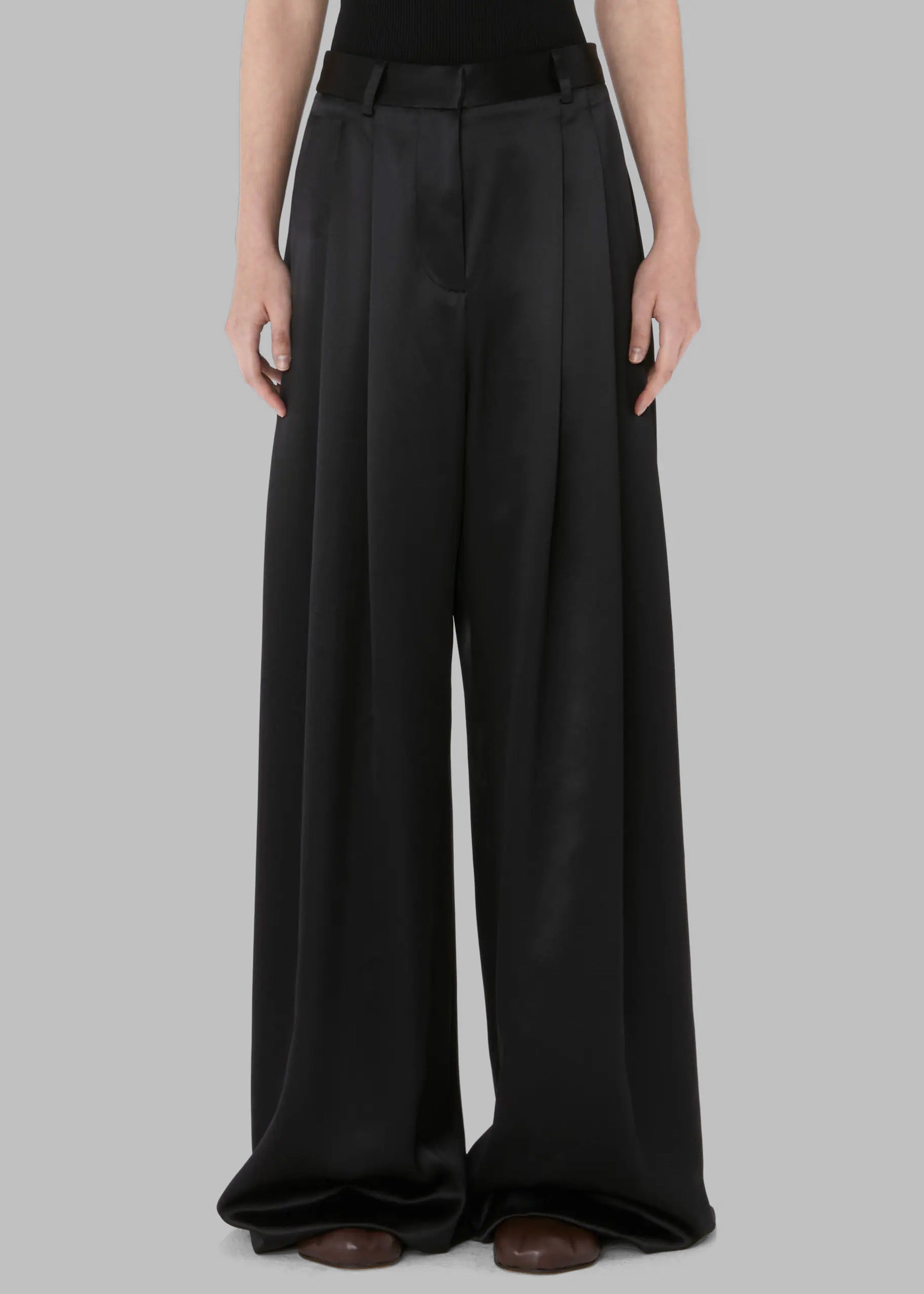 JW Anderson Wide Leg Trousers - Black - 2