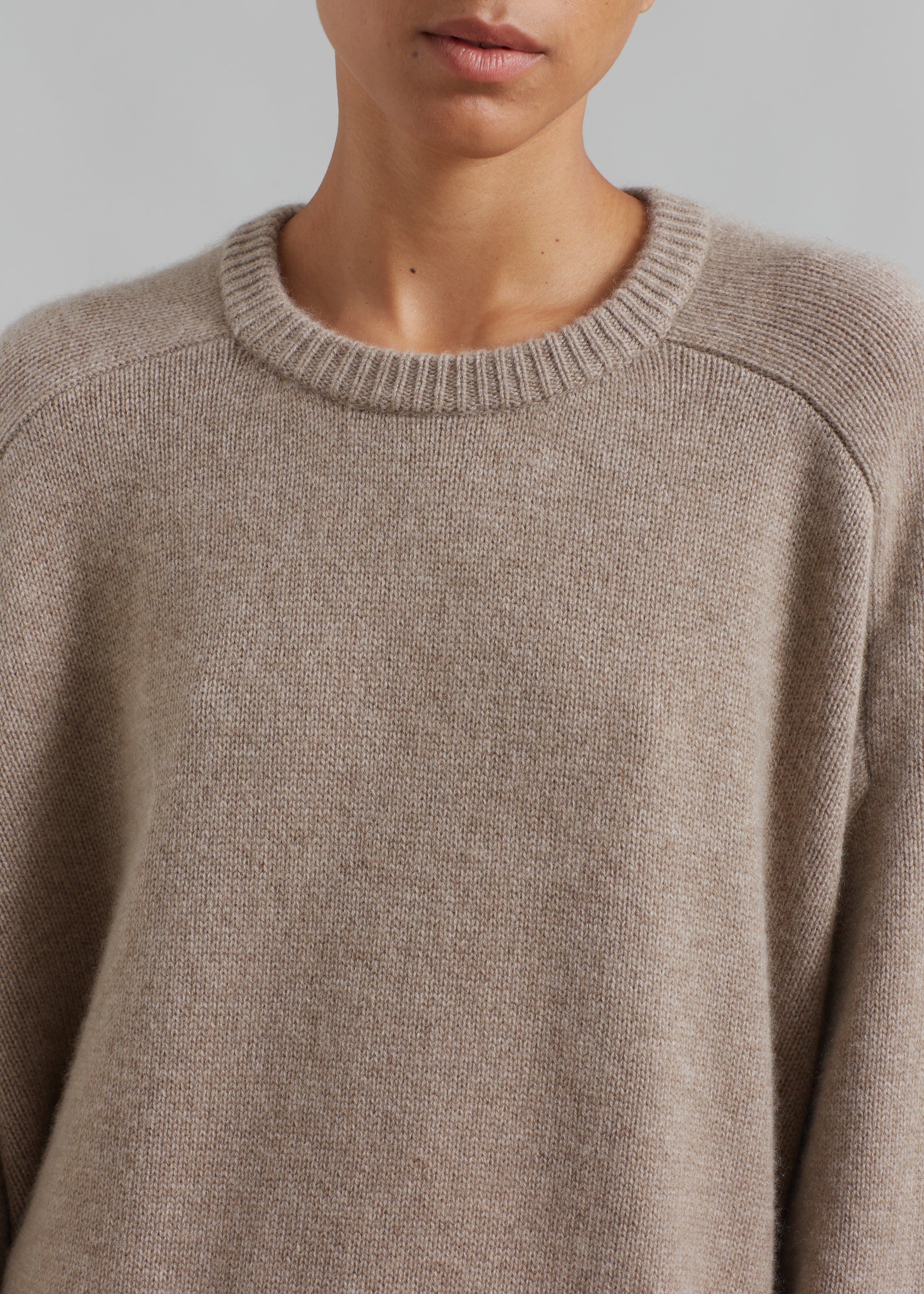 Kairon Cashmere Crewneck Sweater - Beige - 3