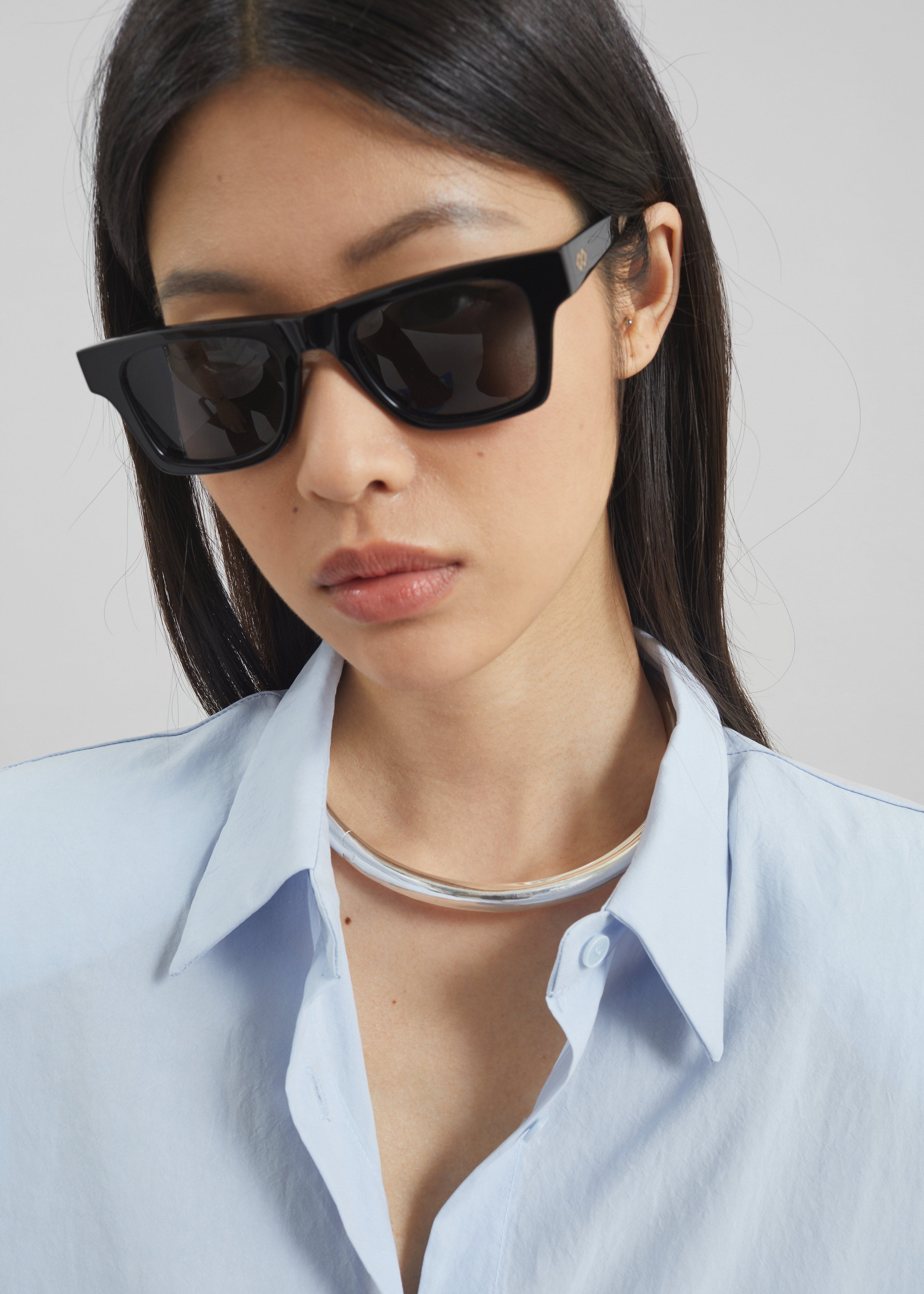 Karen Wazen Harper Sunglasses - Black - 1