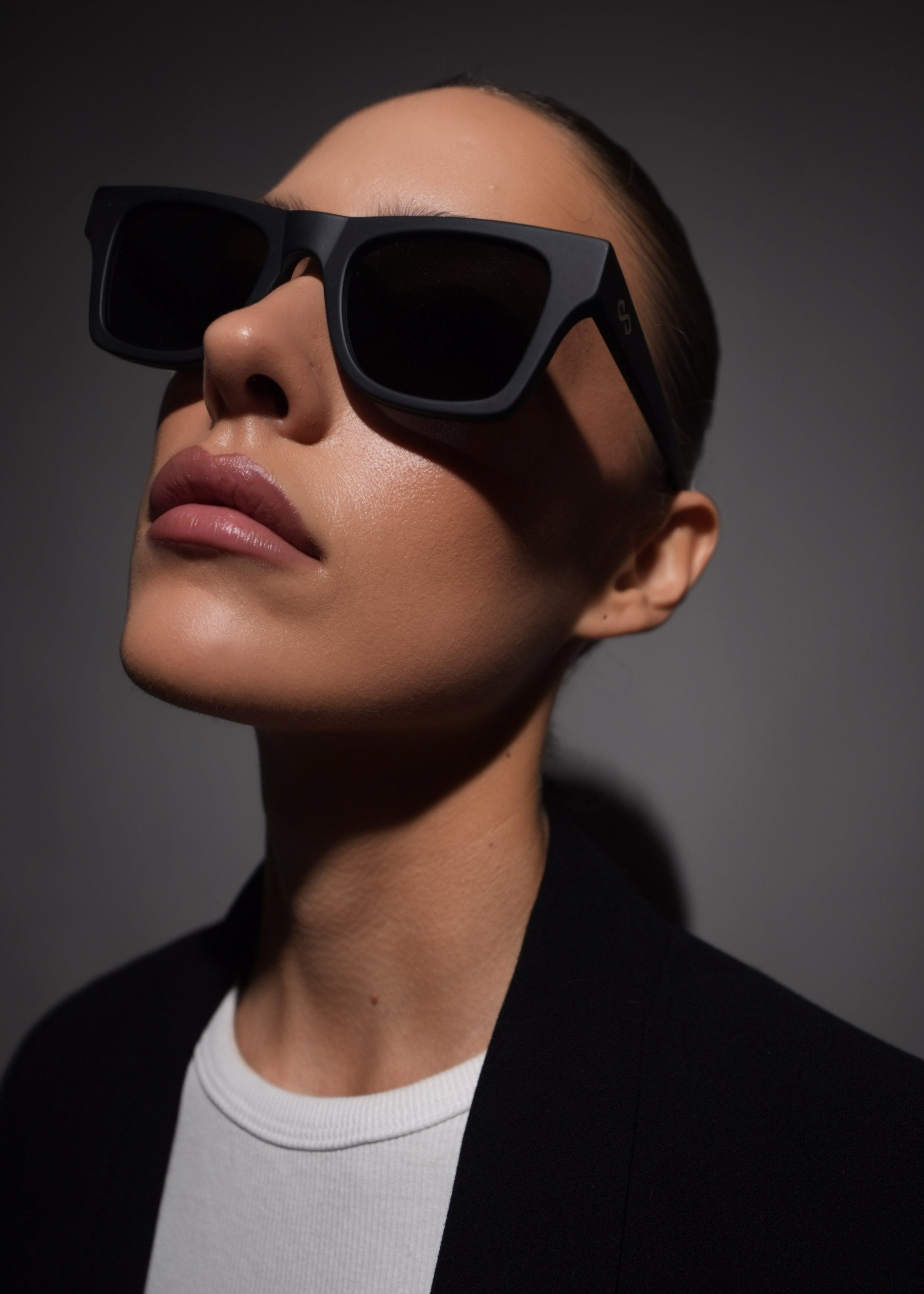 Karen Wazen Harper Sunglasses - Matte Black - 1