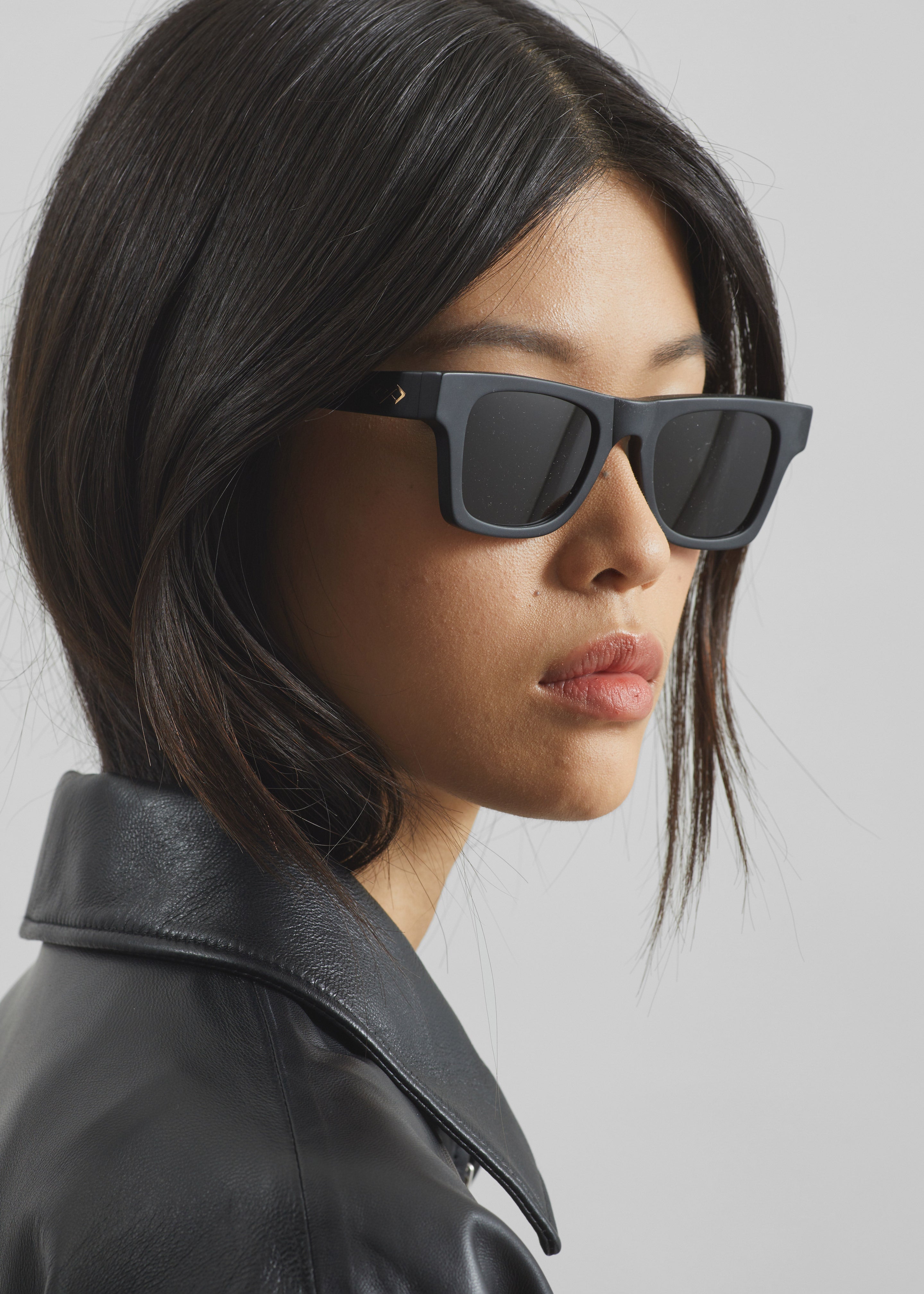Karen Wazen Harper Sunglasses - Matte Black - 8