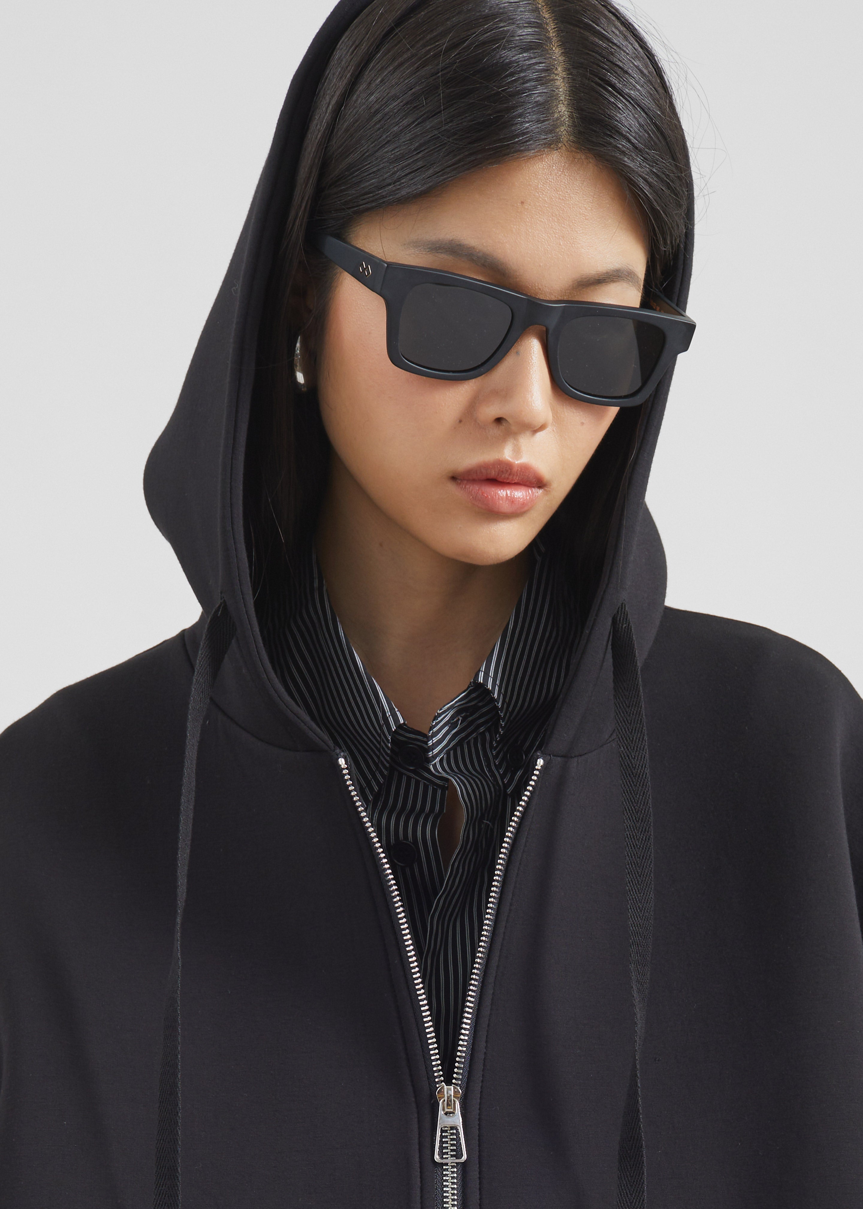 Karen Wazen Harper Sunglasses - Matte Black - 3