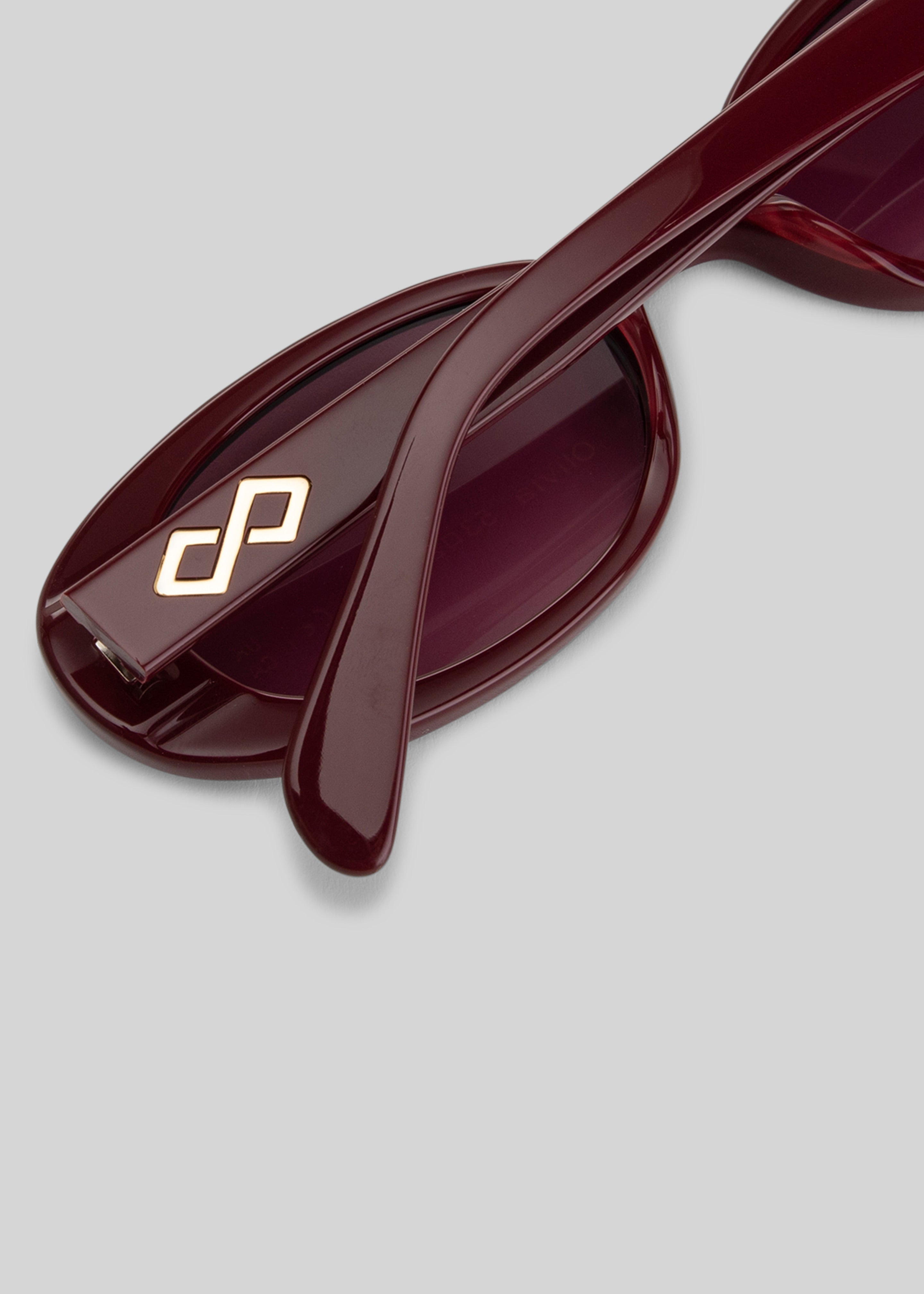 Karen Wazen Olivia Sunglasses - Burgundy - 4
