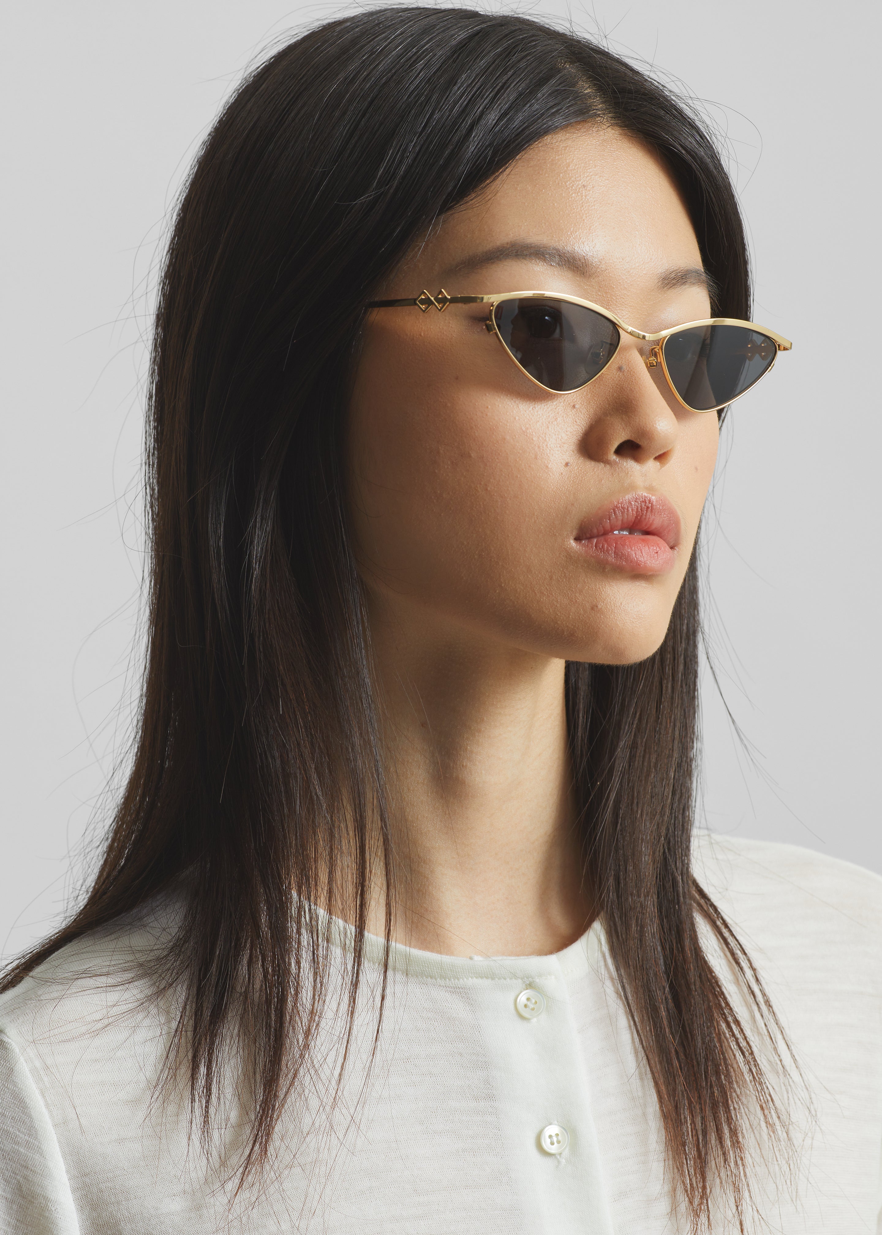 Karen Wazen Zoe Sunglasses - Gold - 2