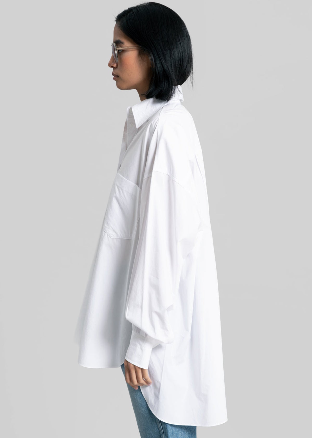 Kat Soft Oversized Shirt - White - 9