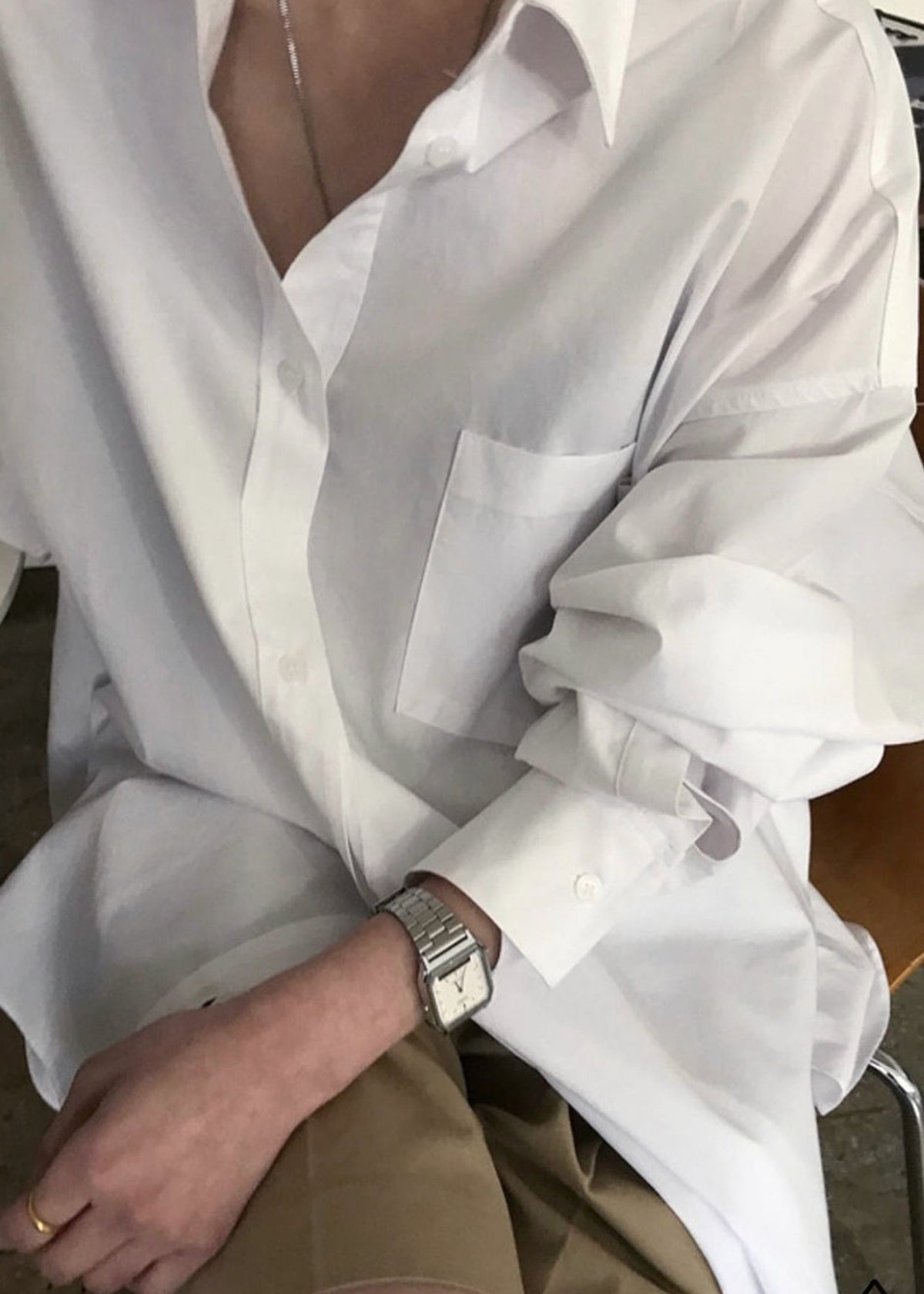 Kat Soft Oversized Shirt - White - 8