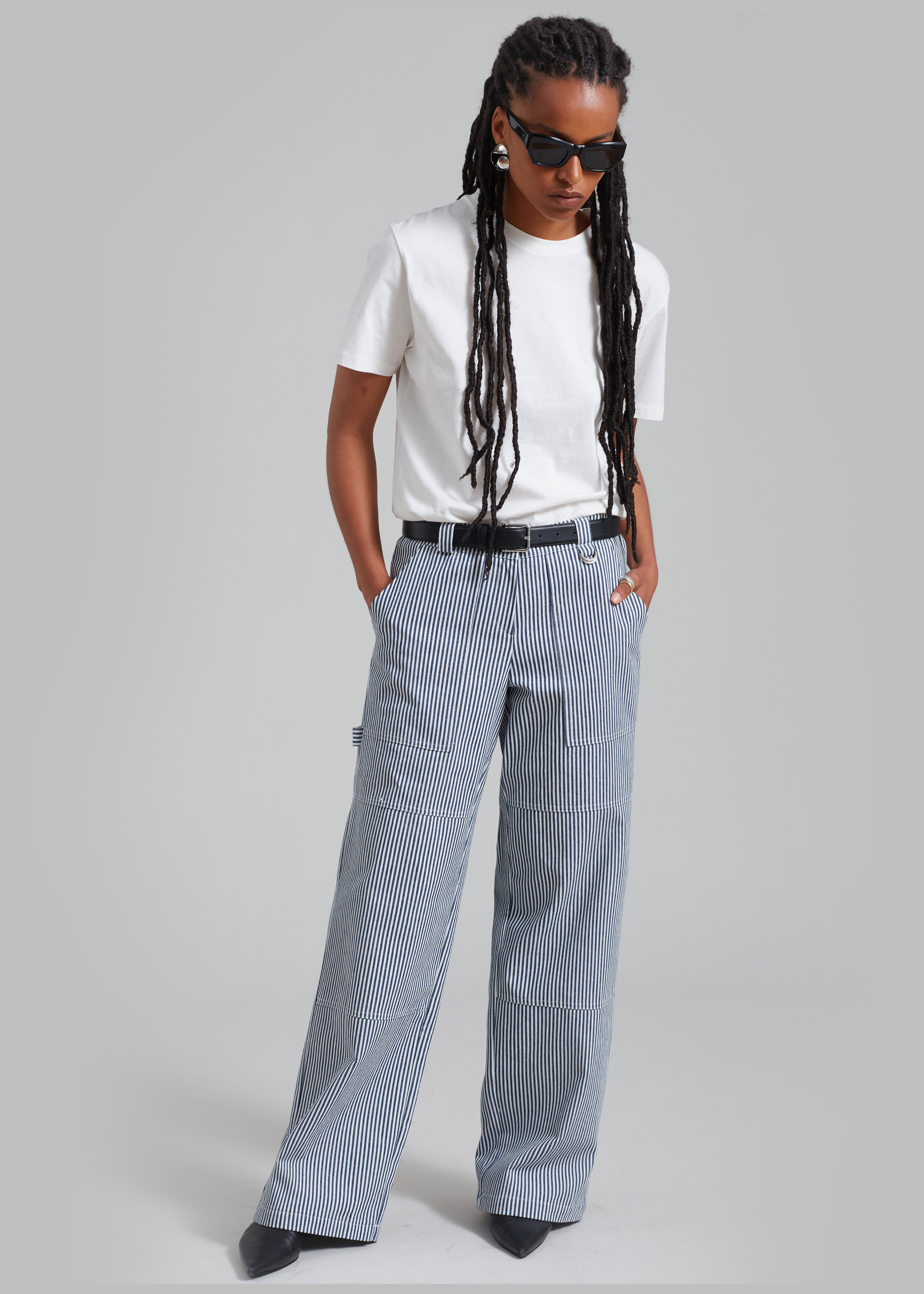 Kendall Pants - Blue Stripe - 1