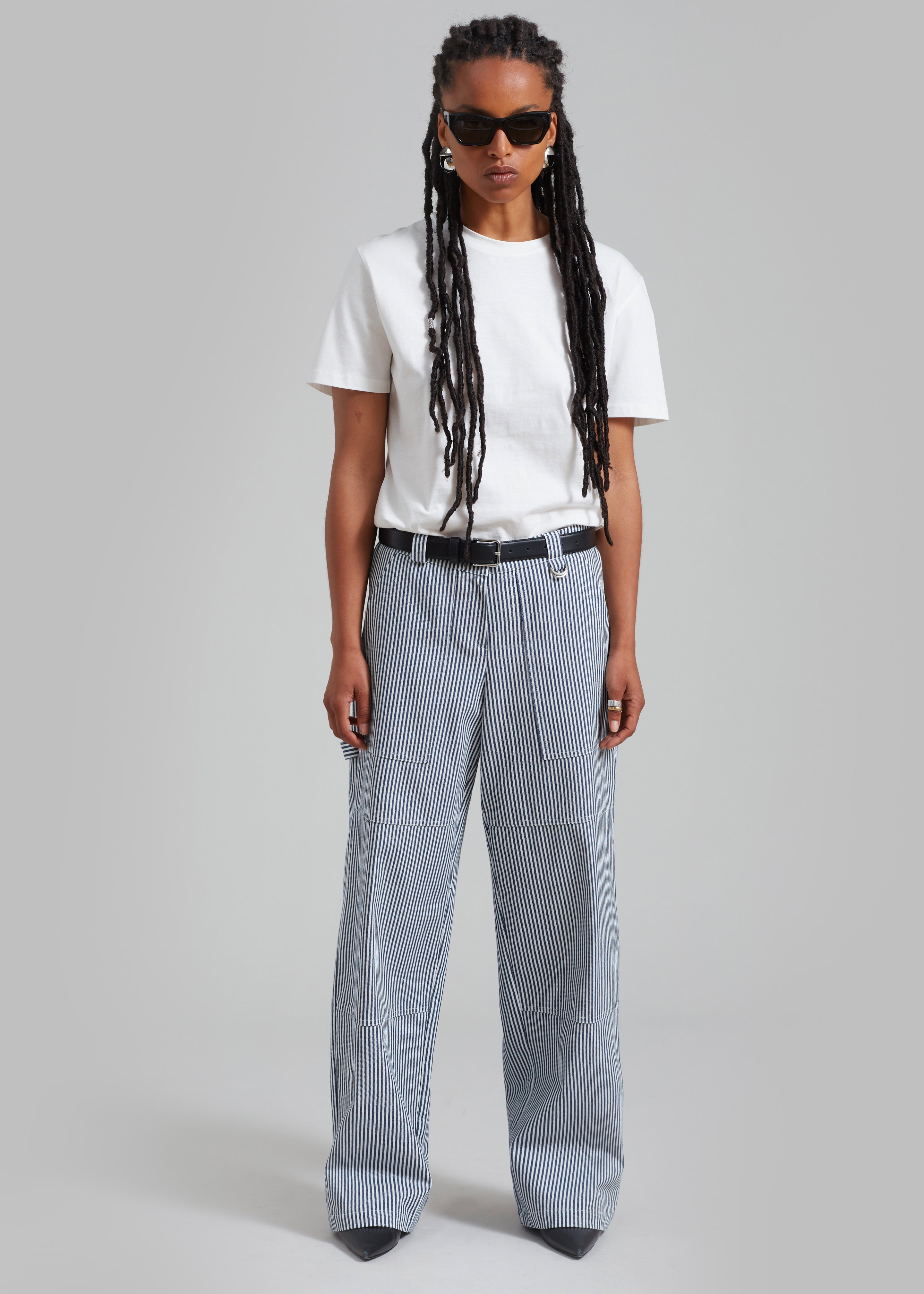 Kendall Pants - Blue Stripe - 6