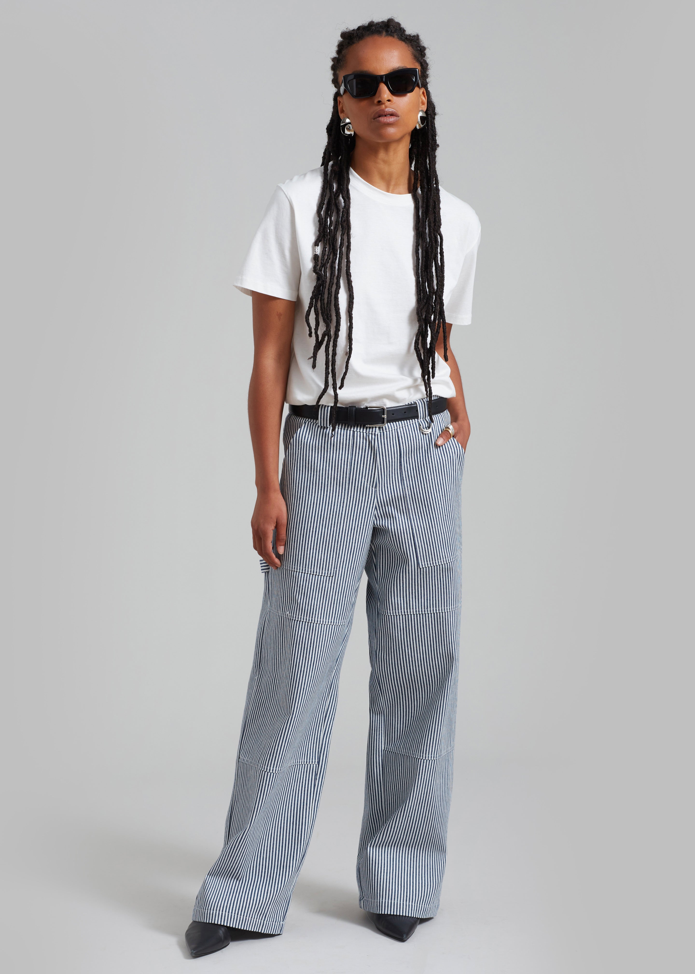 Kendall Pants - Blue Stripe - 4