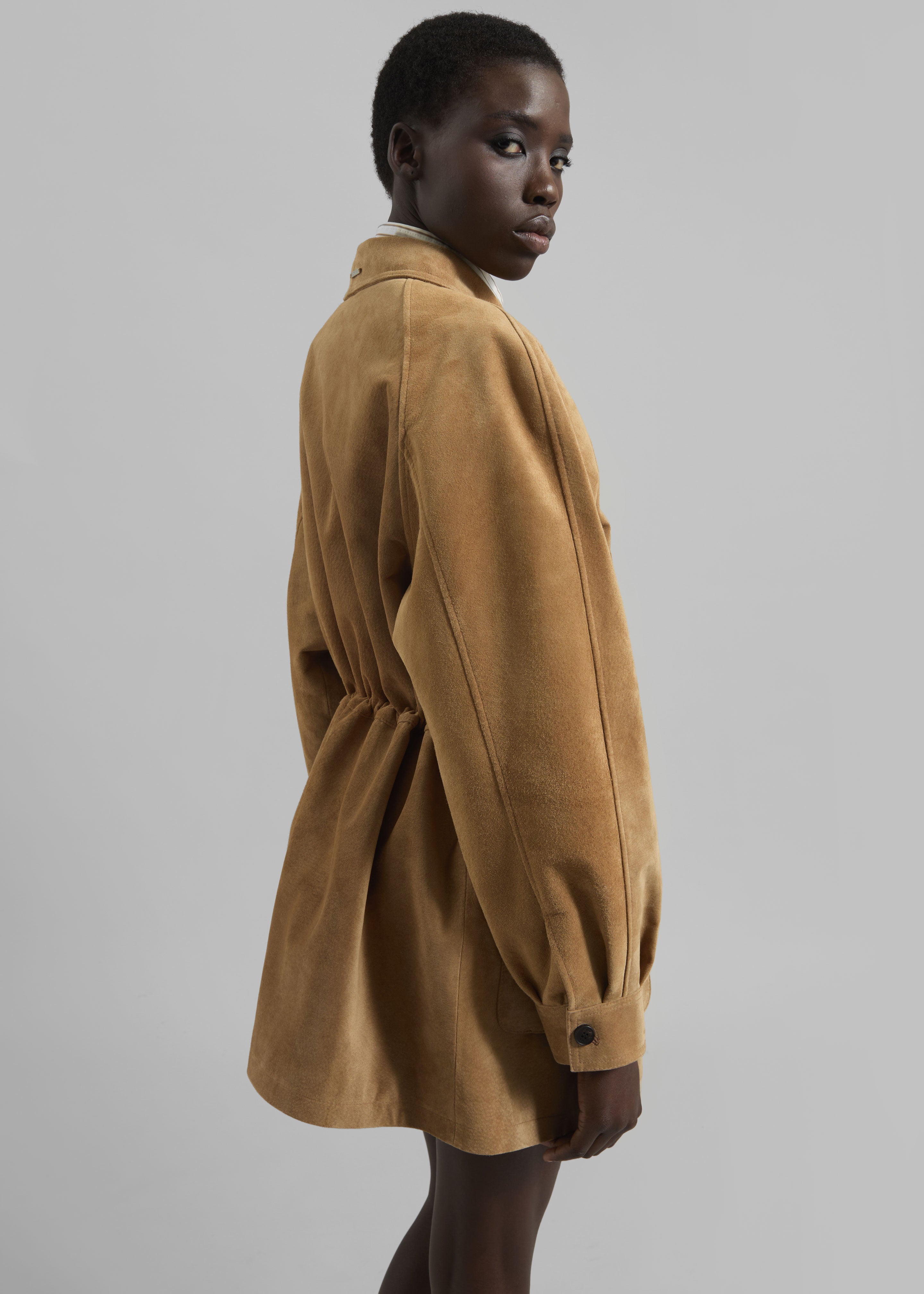 Kensal Suede Field Jacket - Camel - 8