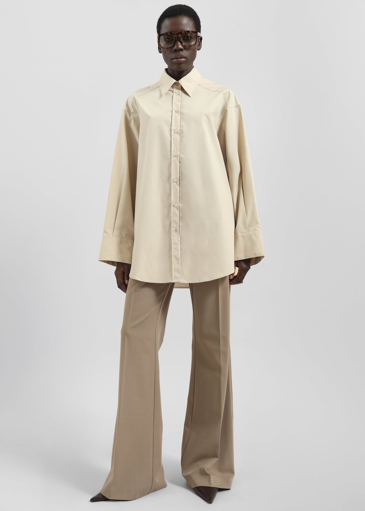 Kent Button Up Shirt - Beige - 4