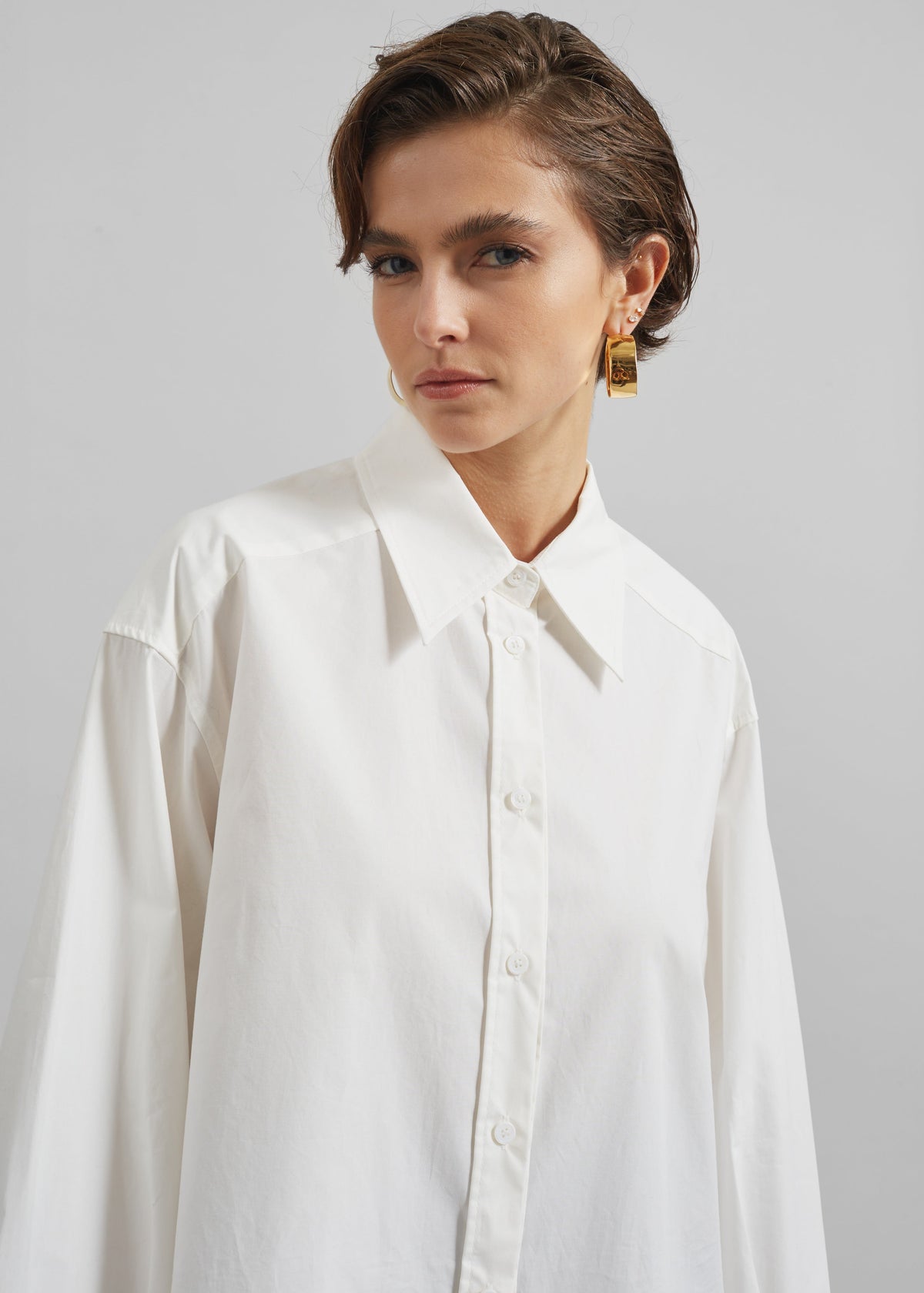 Kent Button Up Shirt - White - 3
