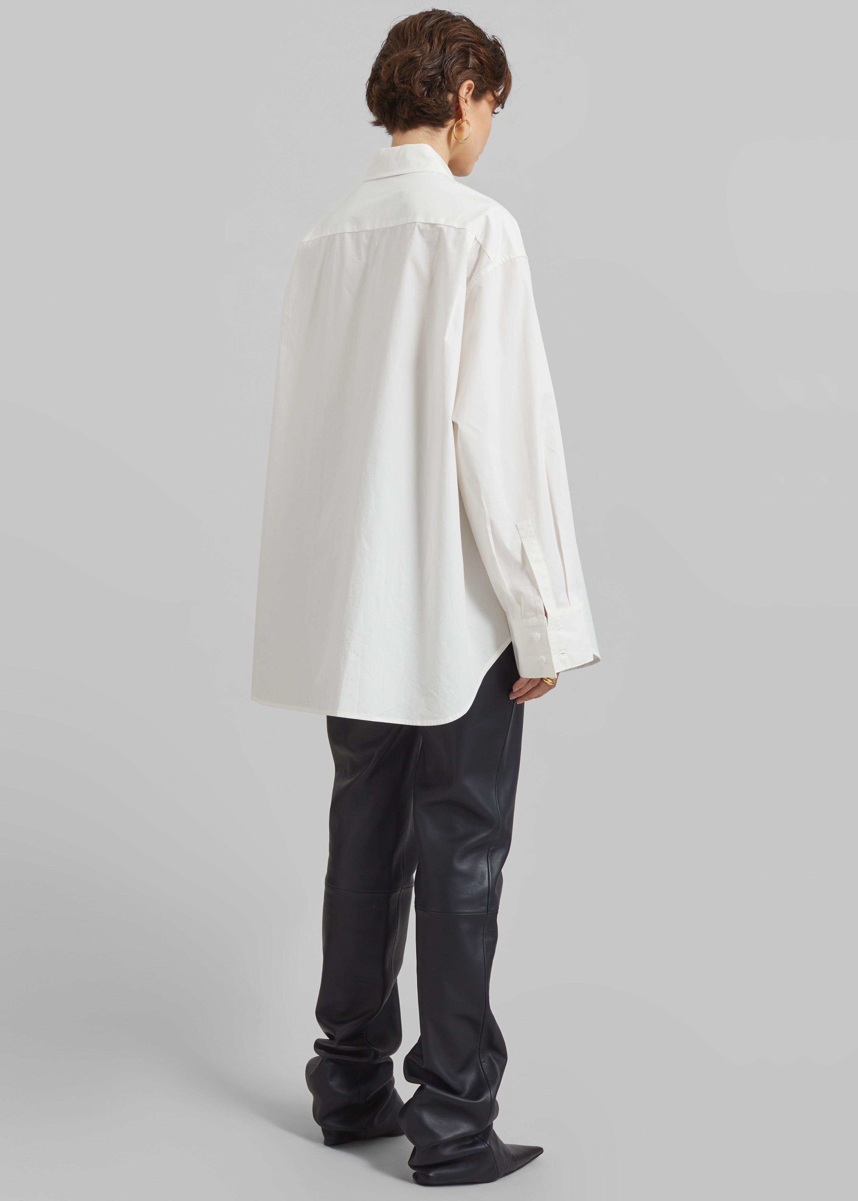 Kent Button Up Shirt - White - 7
