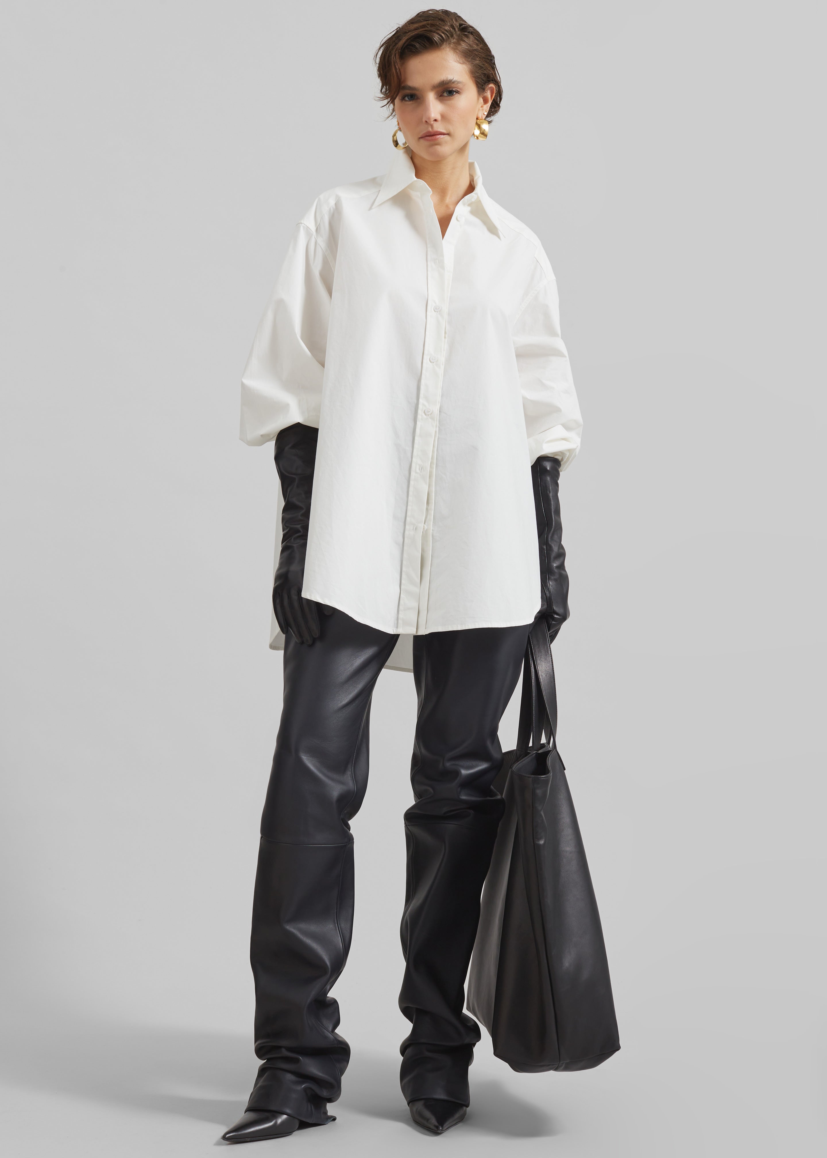 Kent Button Up Shirt - White - 4