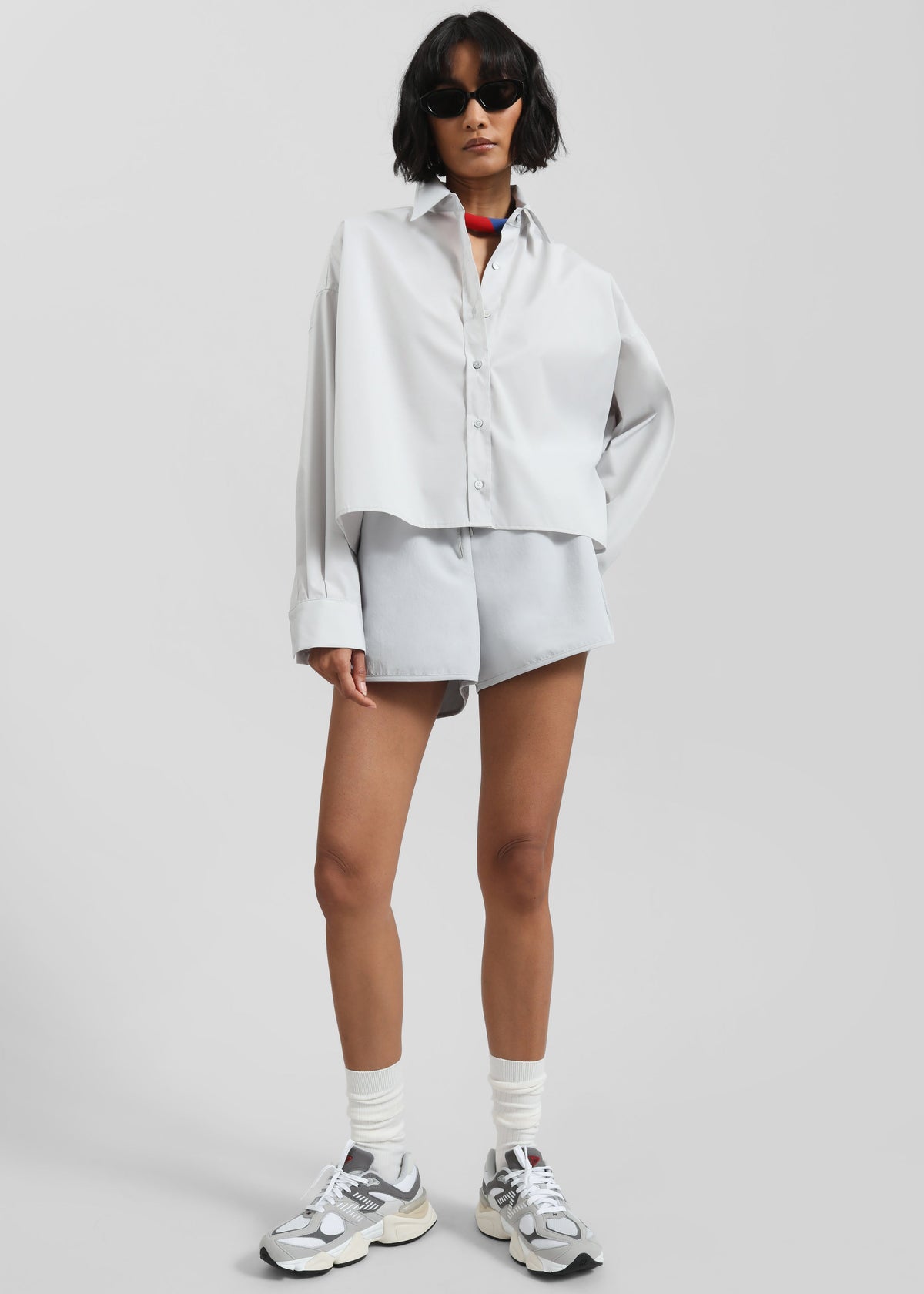 Kersey Boxy Shirt - Light Grey - 6