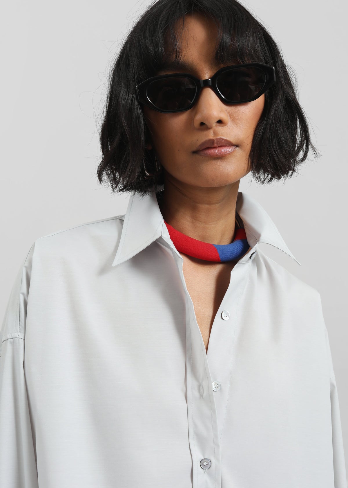 Kersey Boxy Shirt - Light Grey - 3