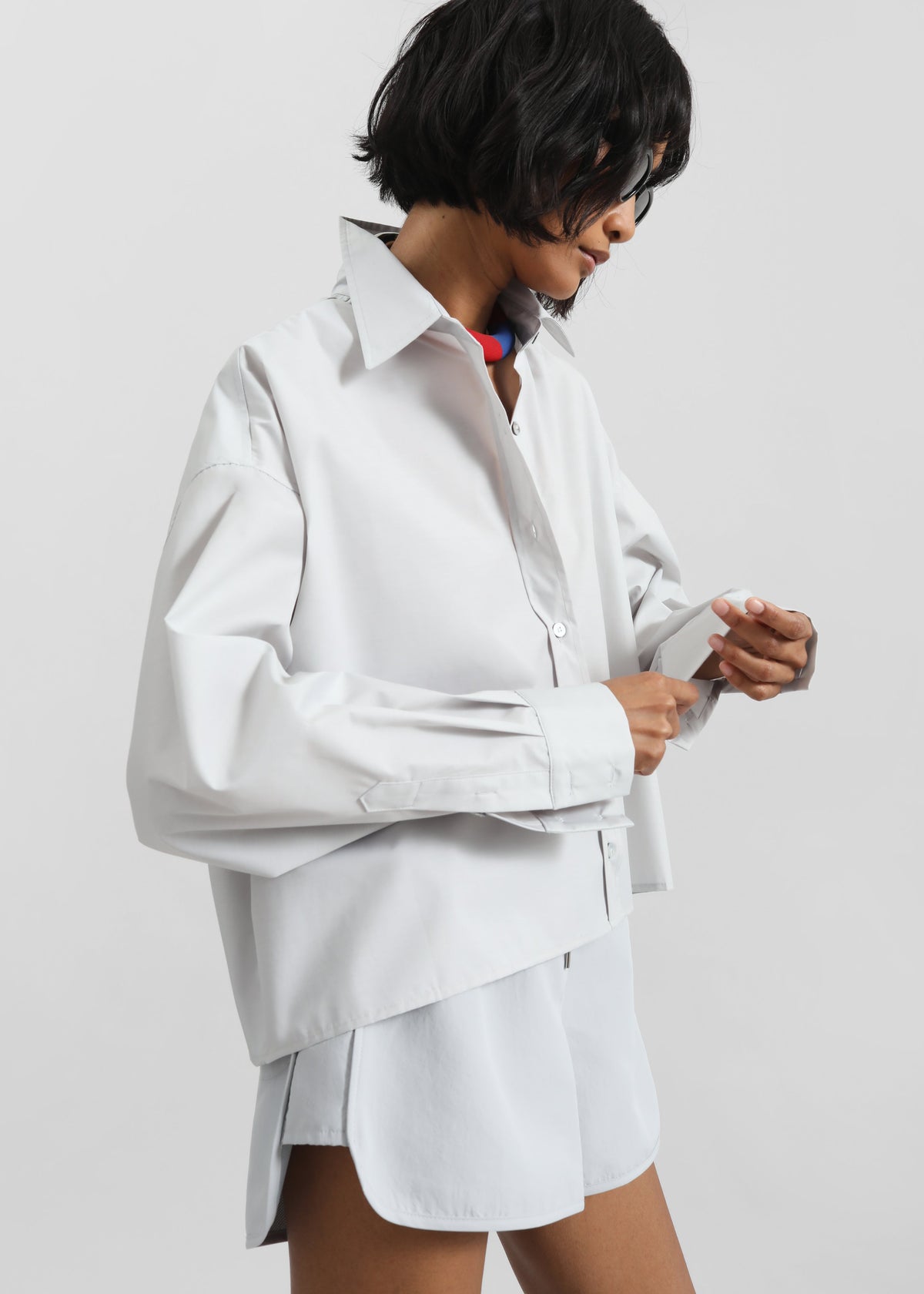 Kersey Boxy Shirt - Light Grey - 4