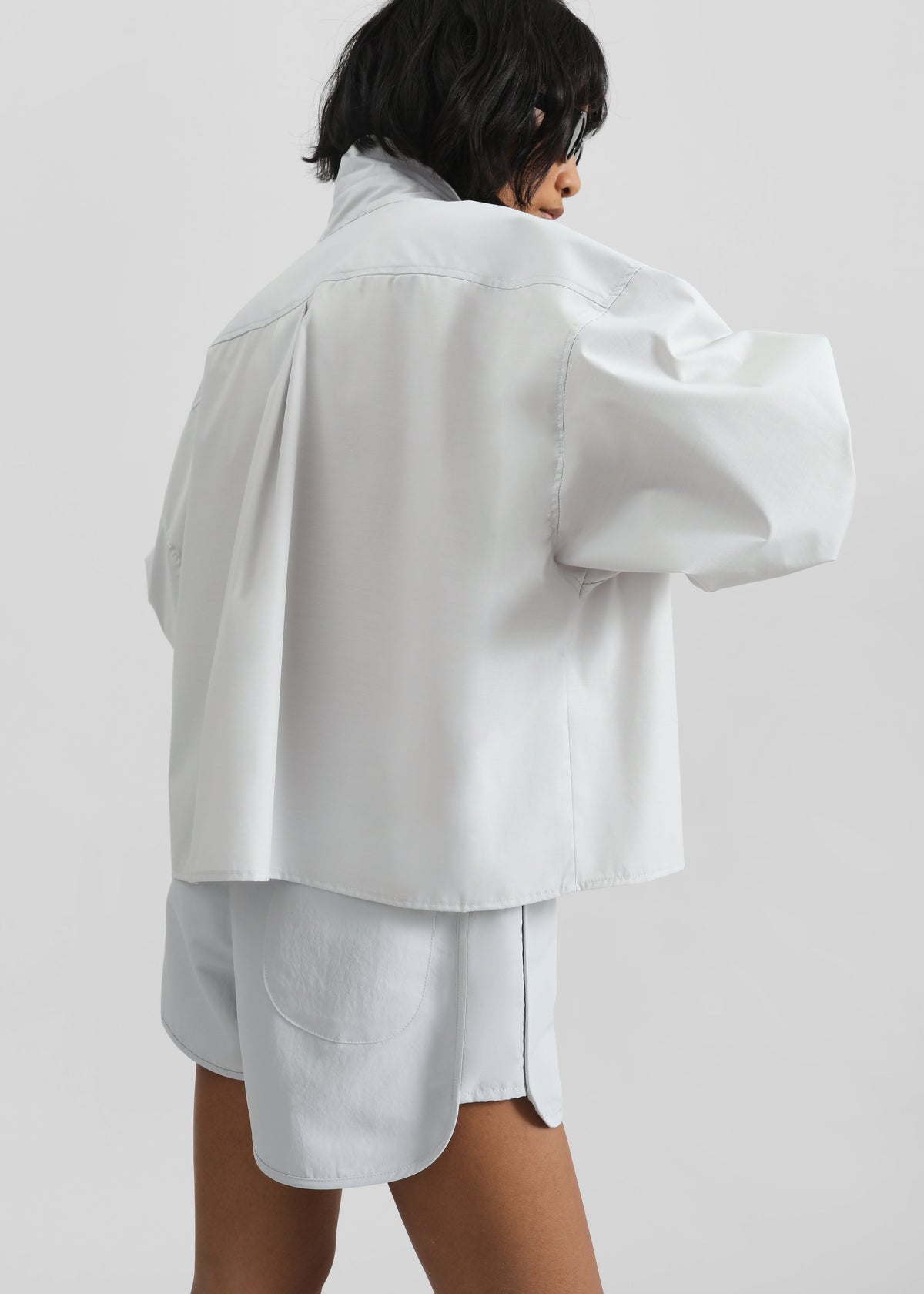 Kersey Boxy Shirt - Light Grey - 8