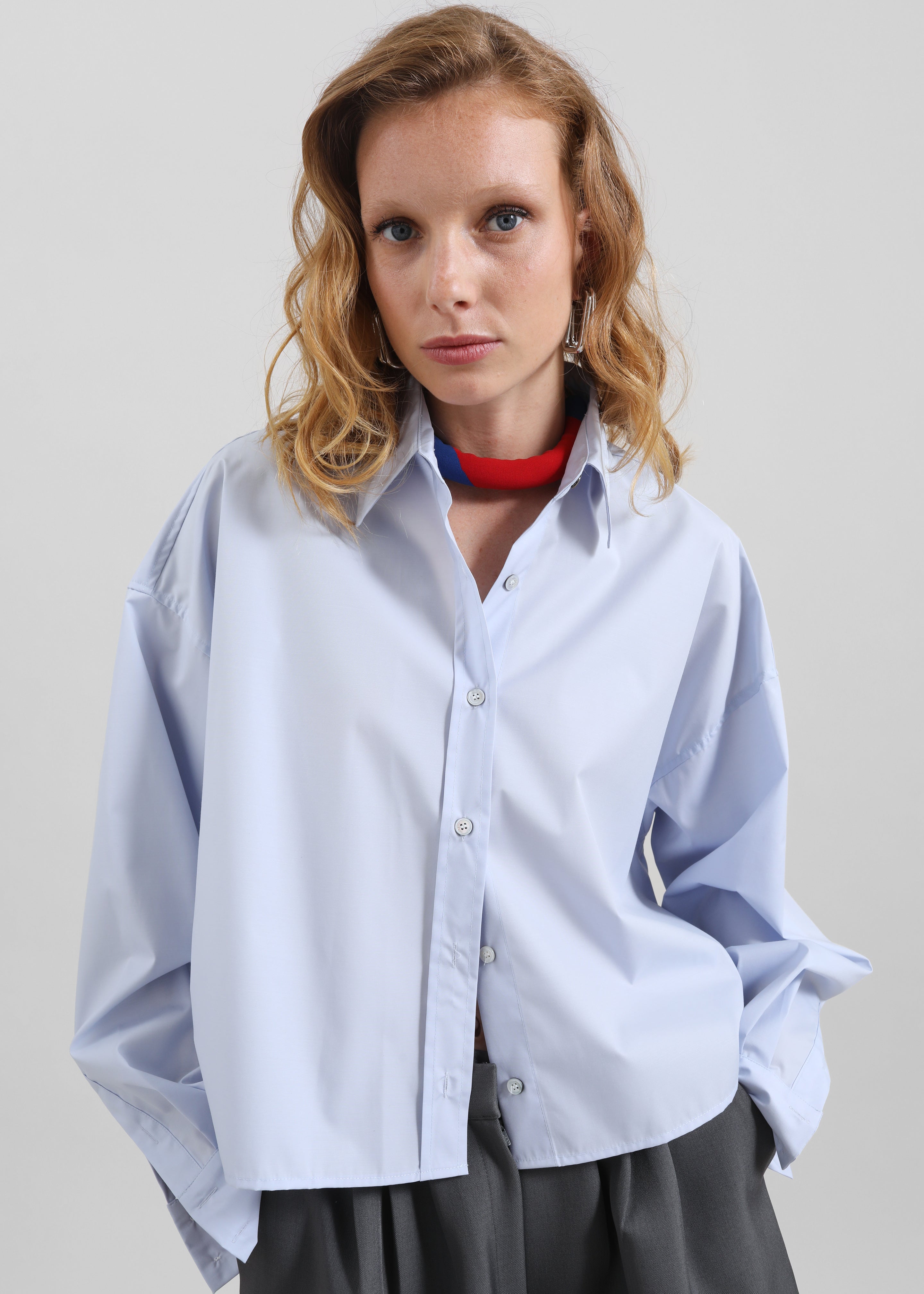 Kersey Boxy Shirt - Sky Blue - 4