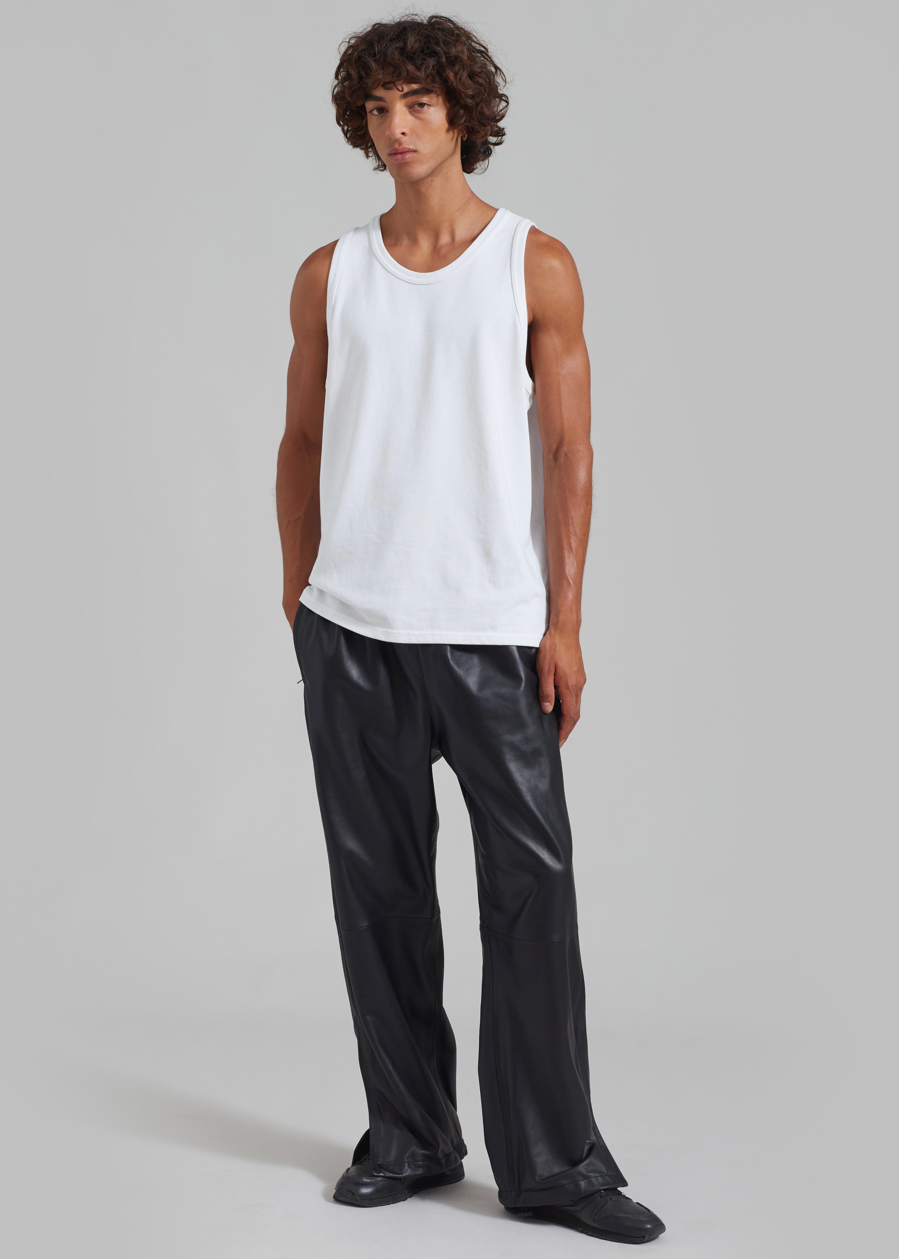 Kevin Leather Trousers - Black - 10