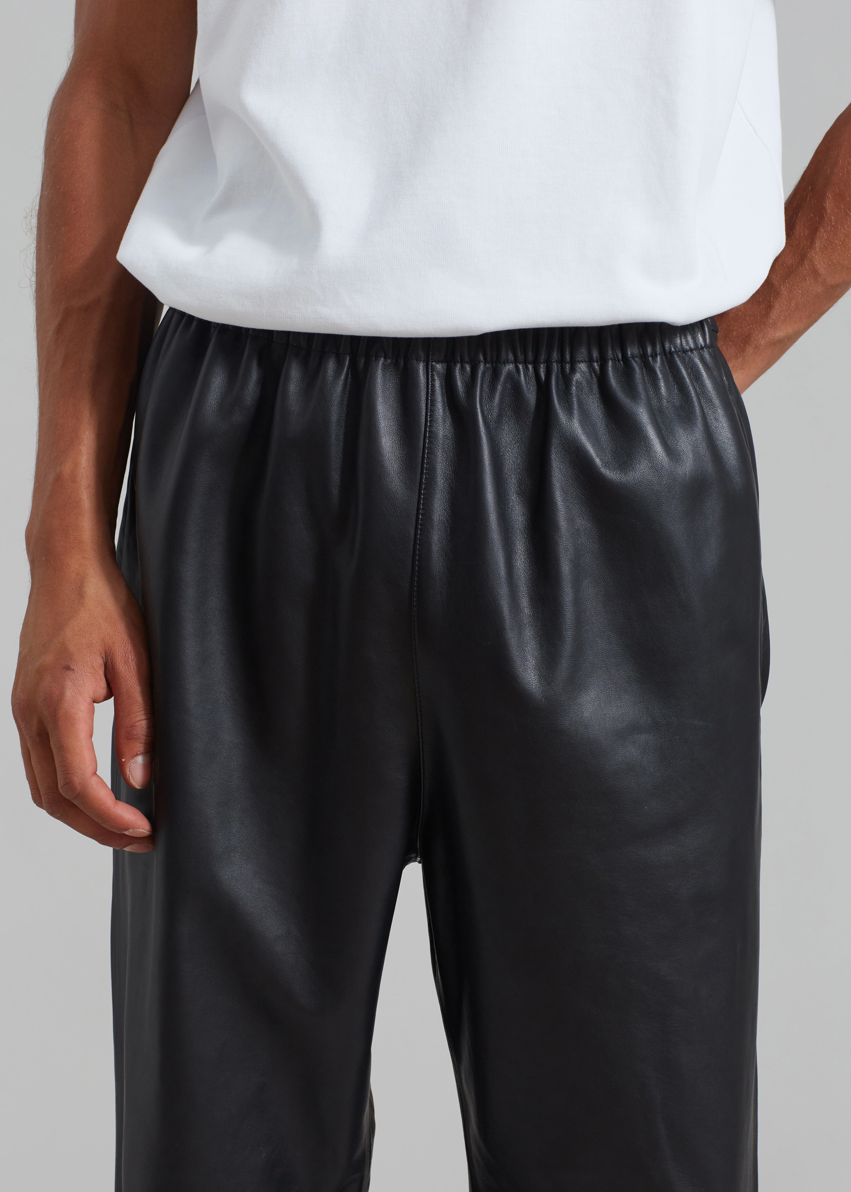 Kevin Leather Trousers - Black - 11