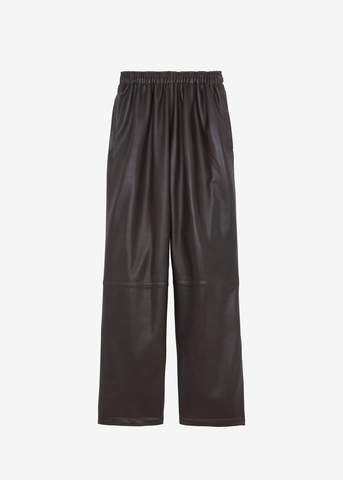 Kevin Leather Trousers - Brown - 18