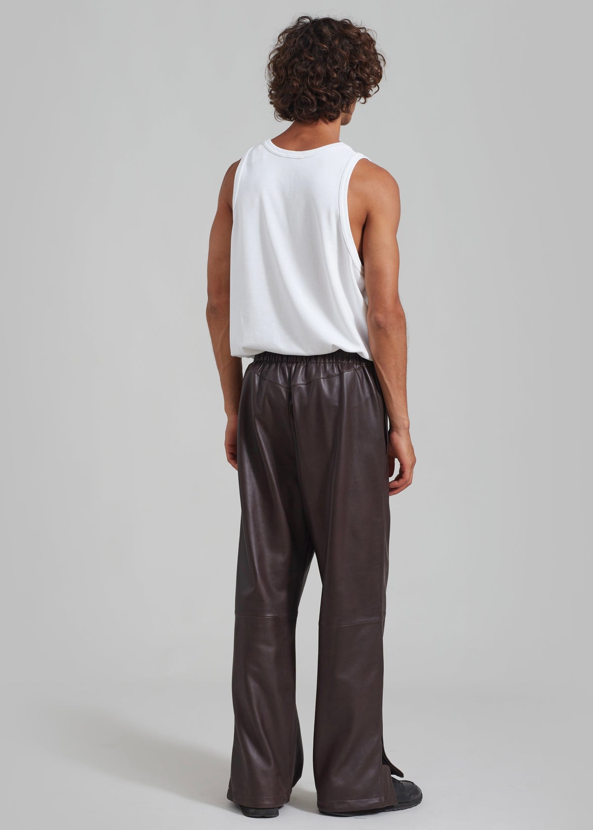 Kevin Leather Trousers - Brown - 17