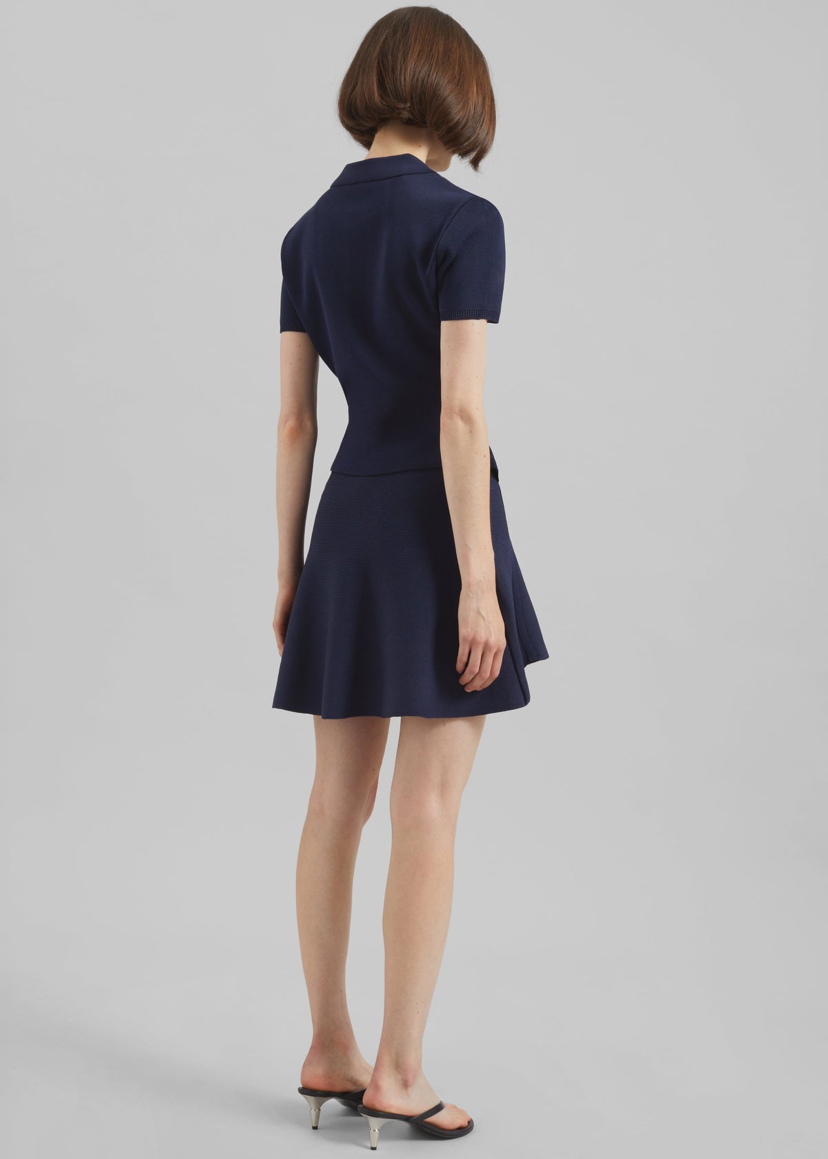 Kiama Sculpted Mini Skirt - Navy - 8