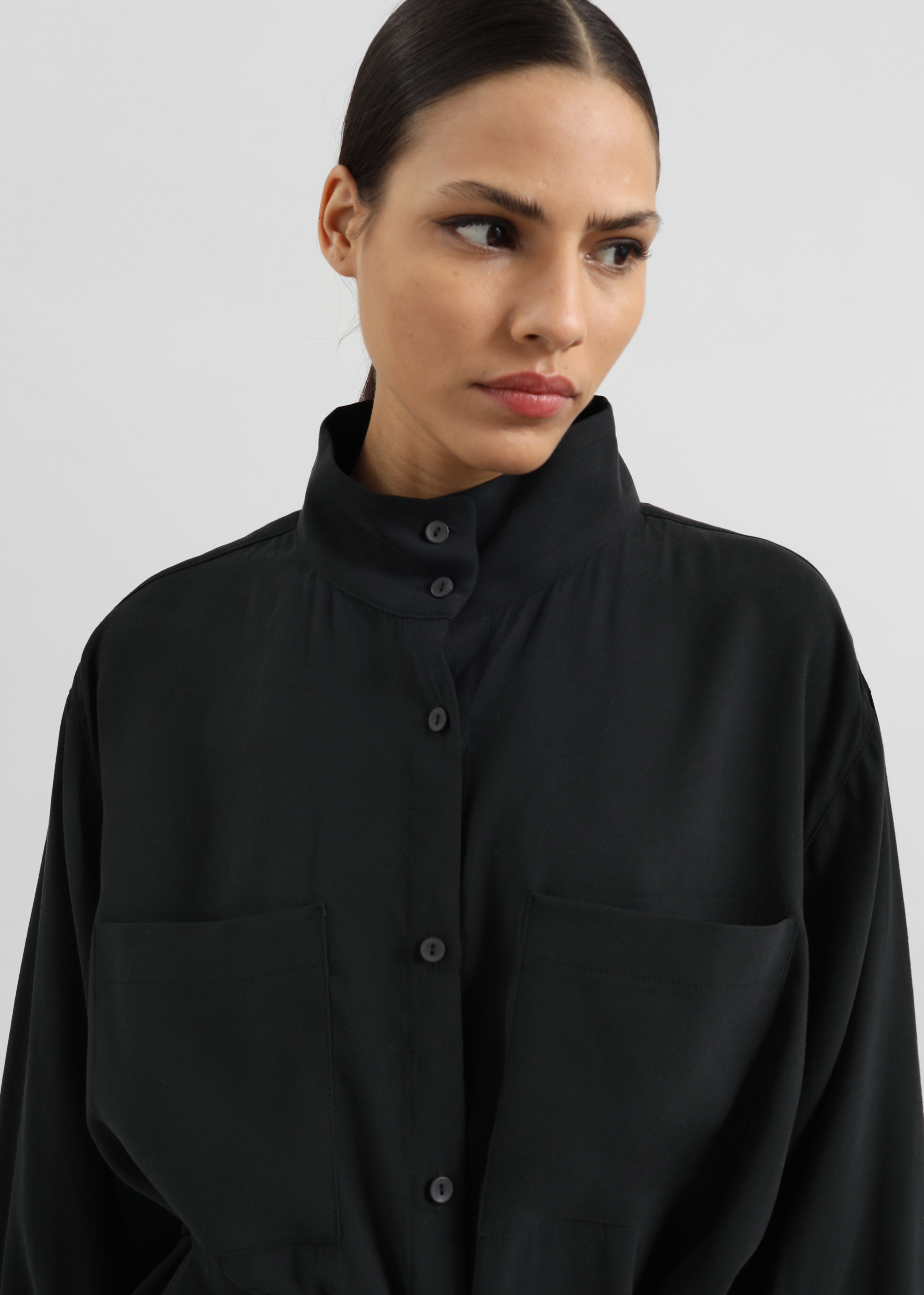 Kilure Shirt Dress - Black - 4