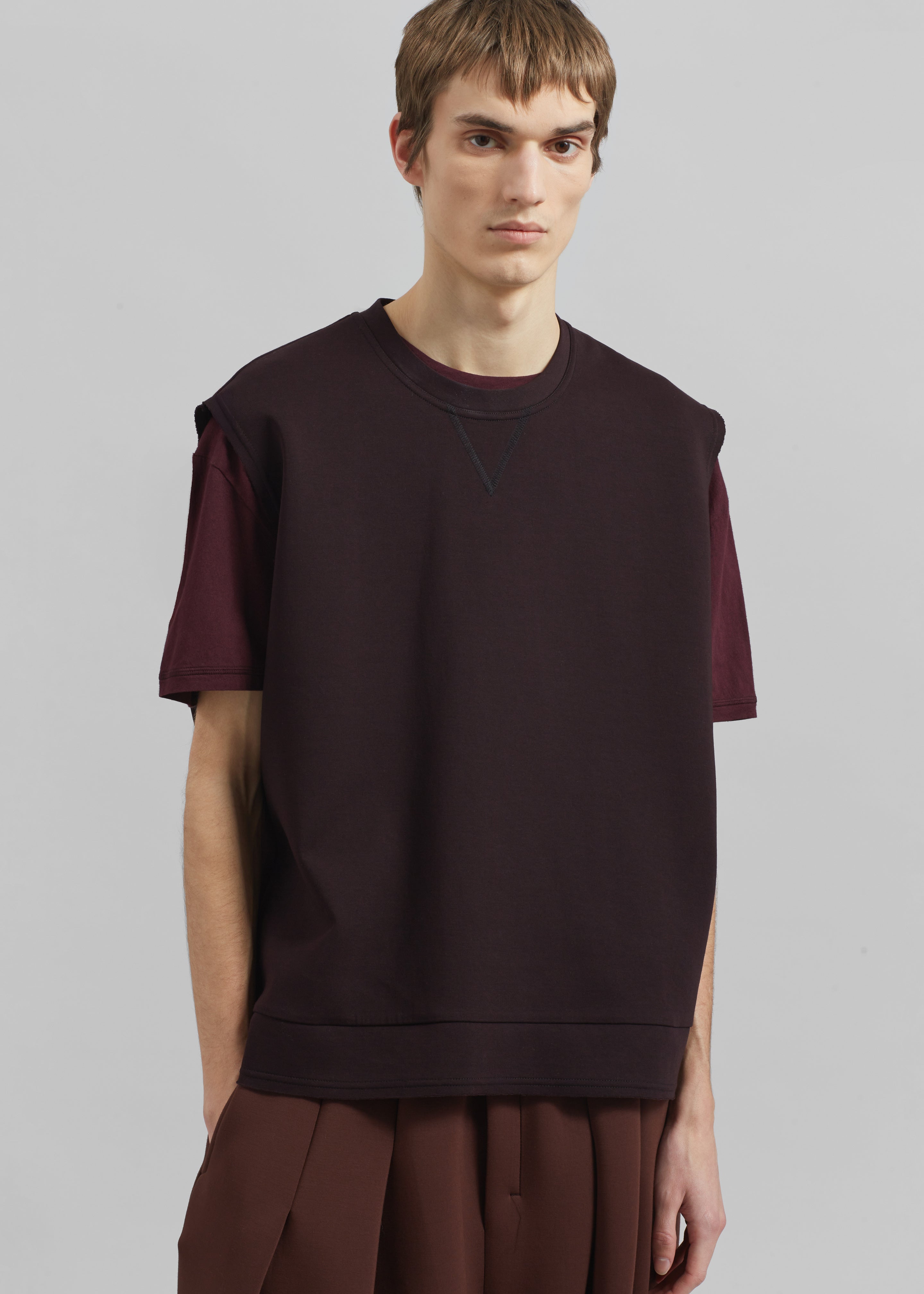 Laos Tank Top - Dark Plum - 2
