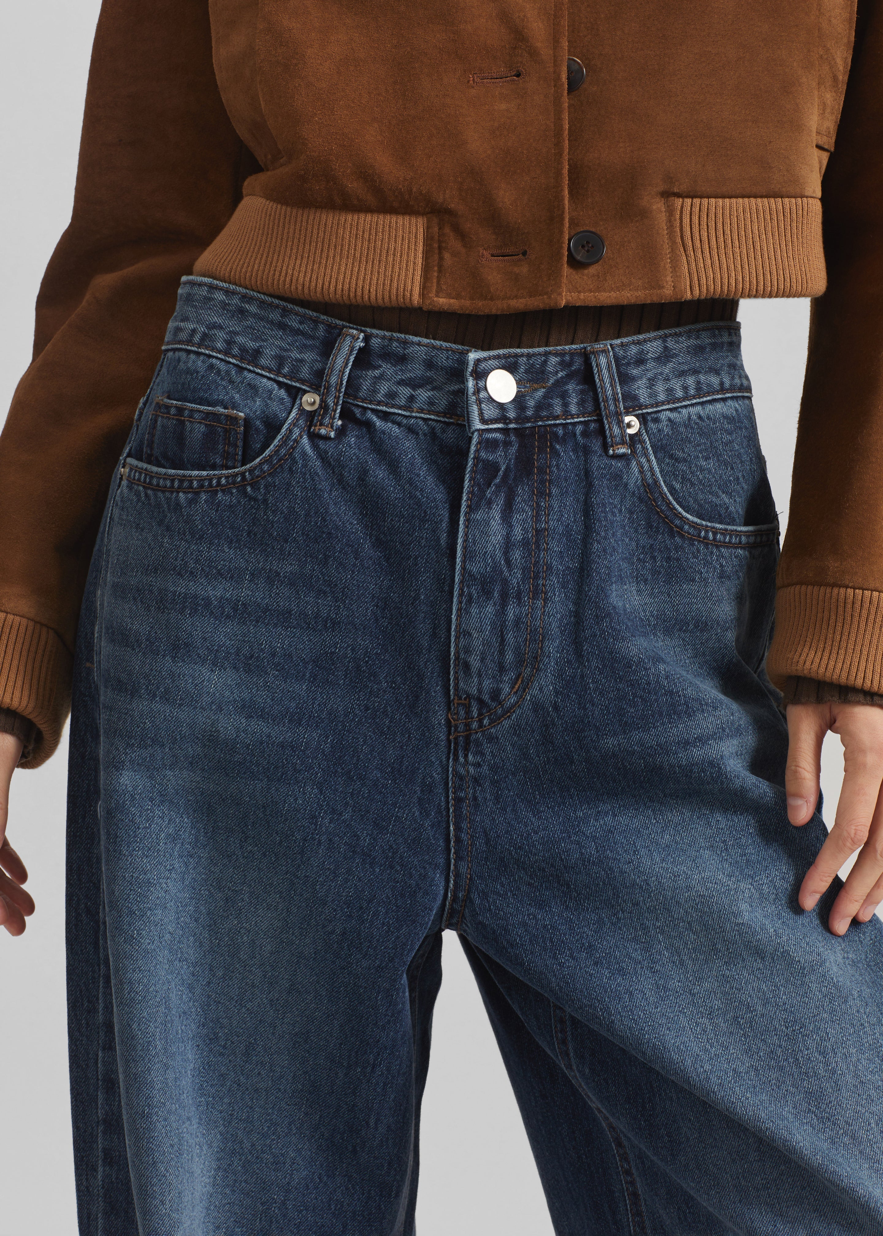 Larvik Wide Jeans - Medium Wash - 5