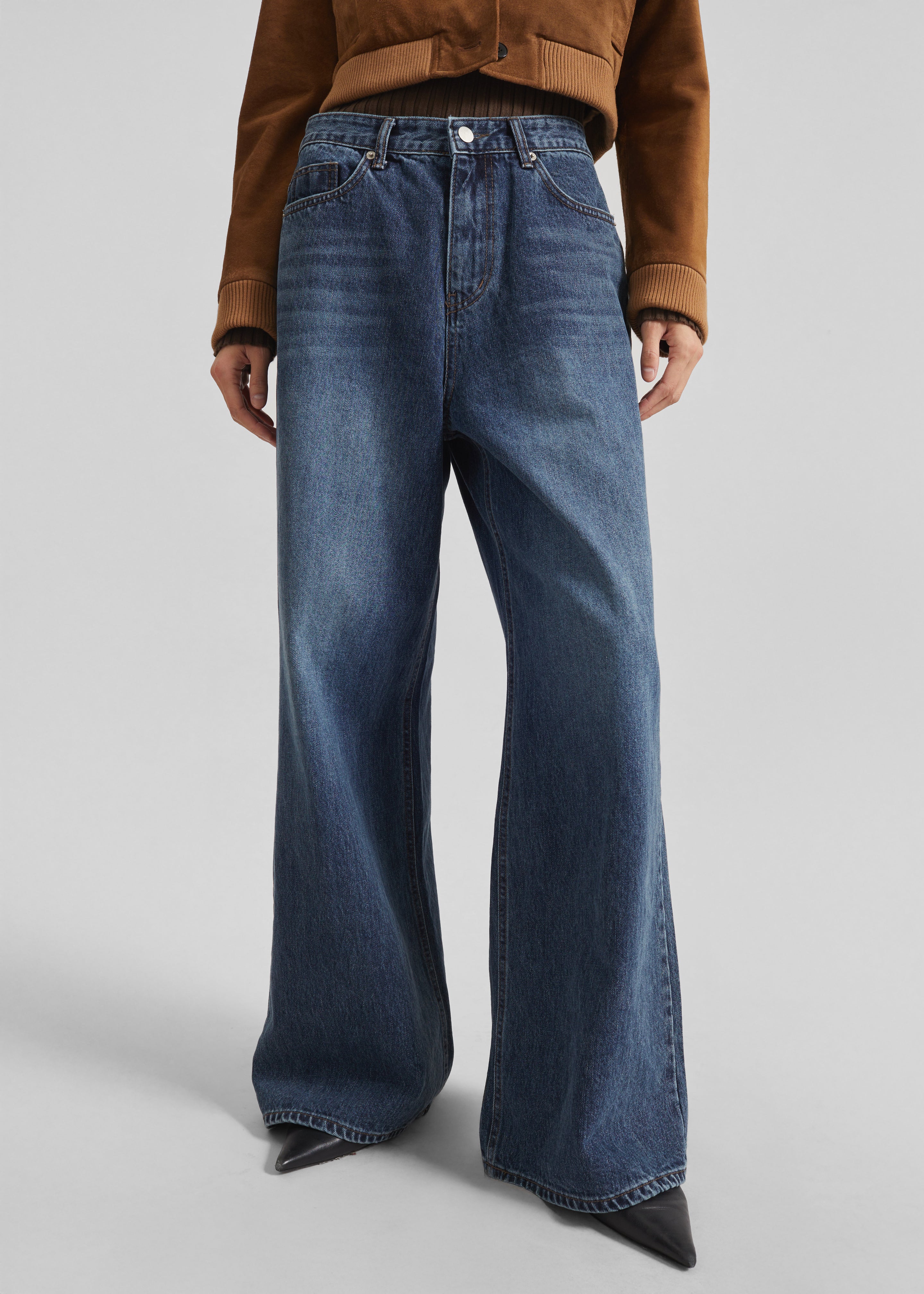 Larvik Wide Jeans - Medium Wash - 3