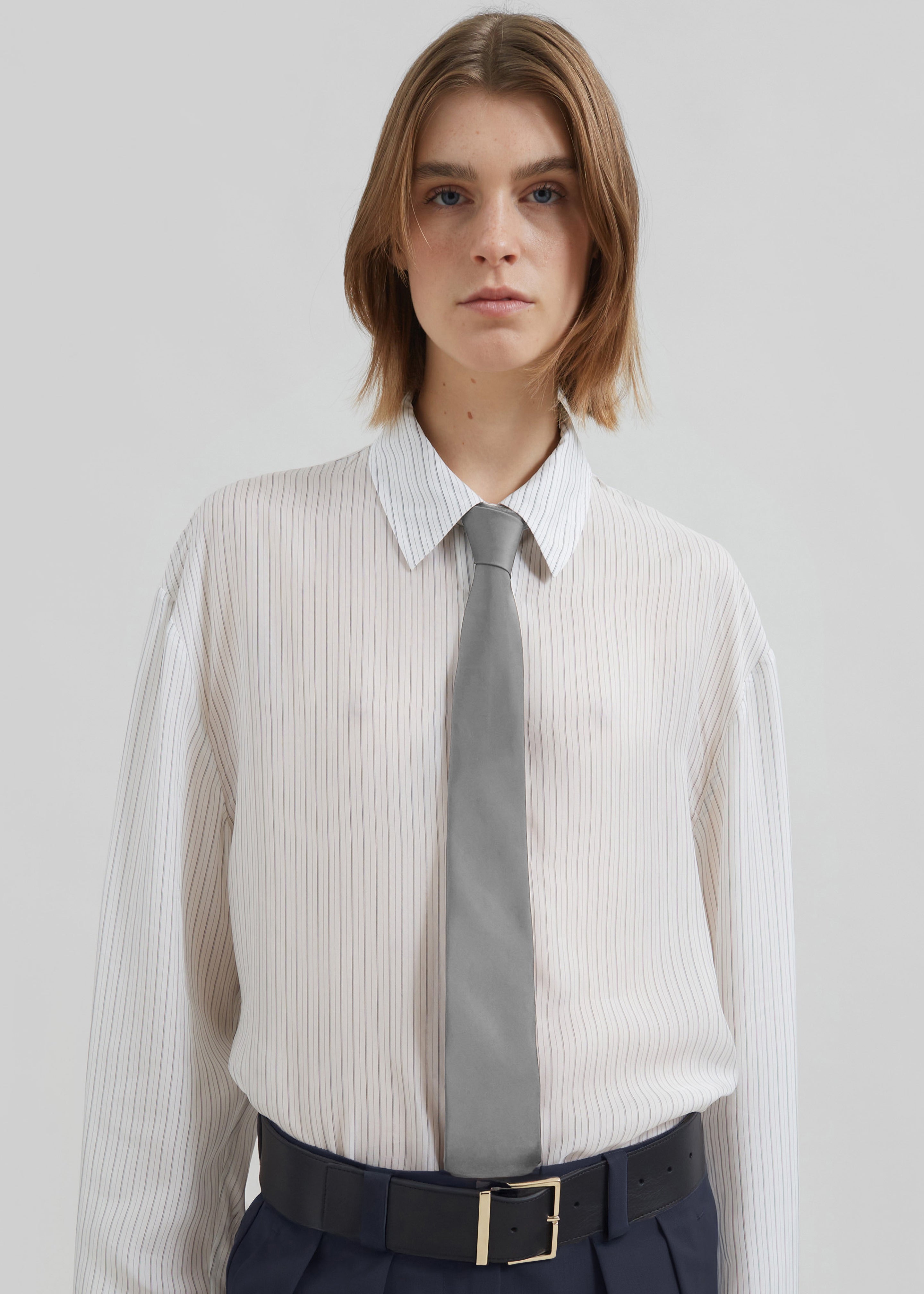 Lene Tie - Light Grey - 1