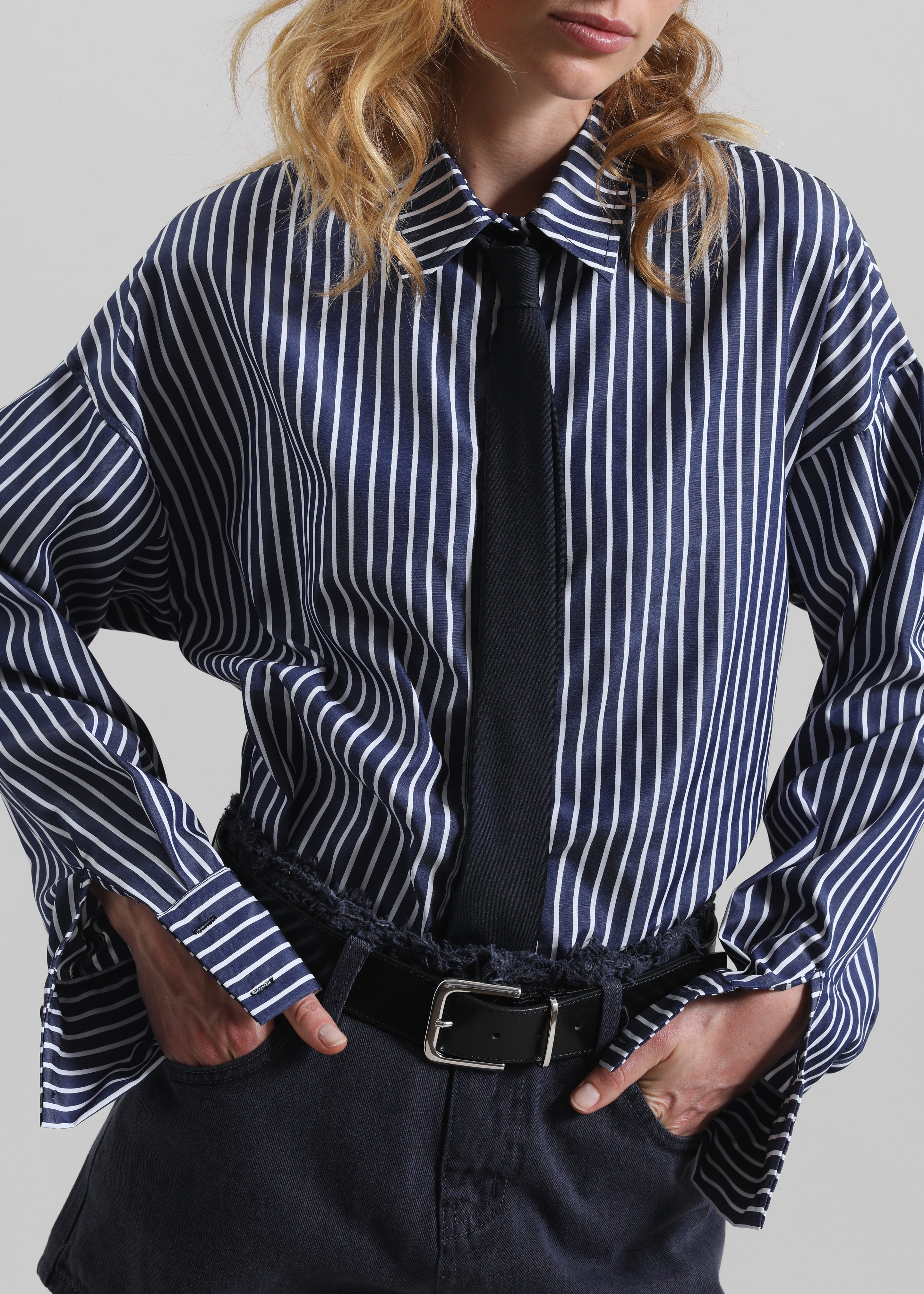Lene Tie - Navy - 1