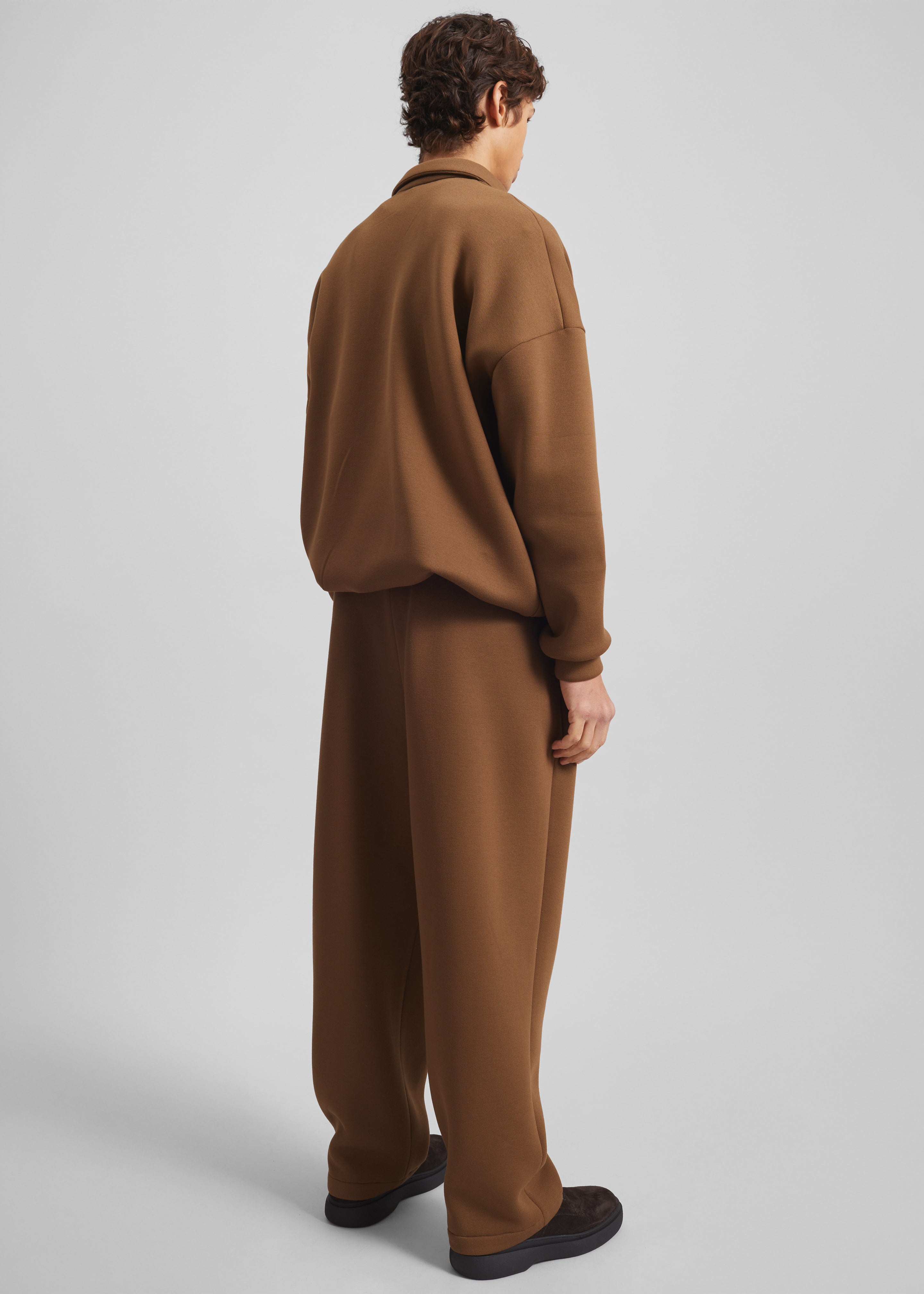 Lenham Polo Sweatshirt - Dark Camel - 7