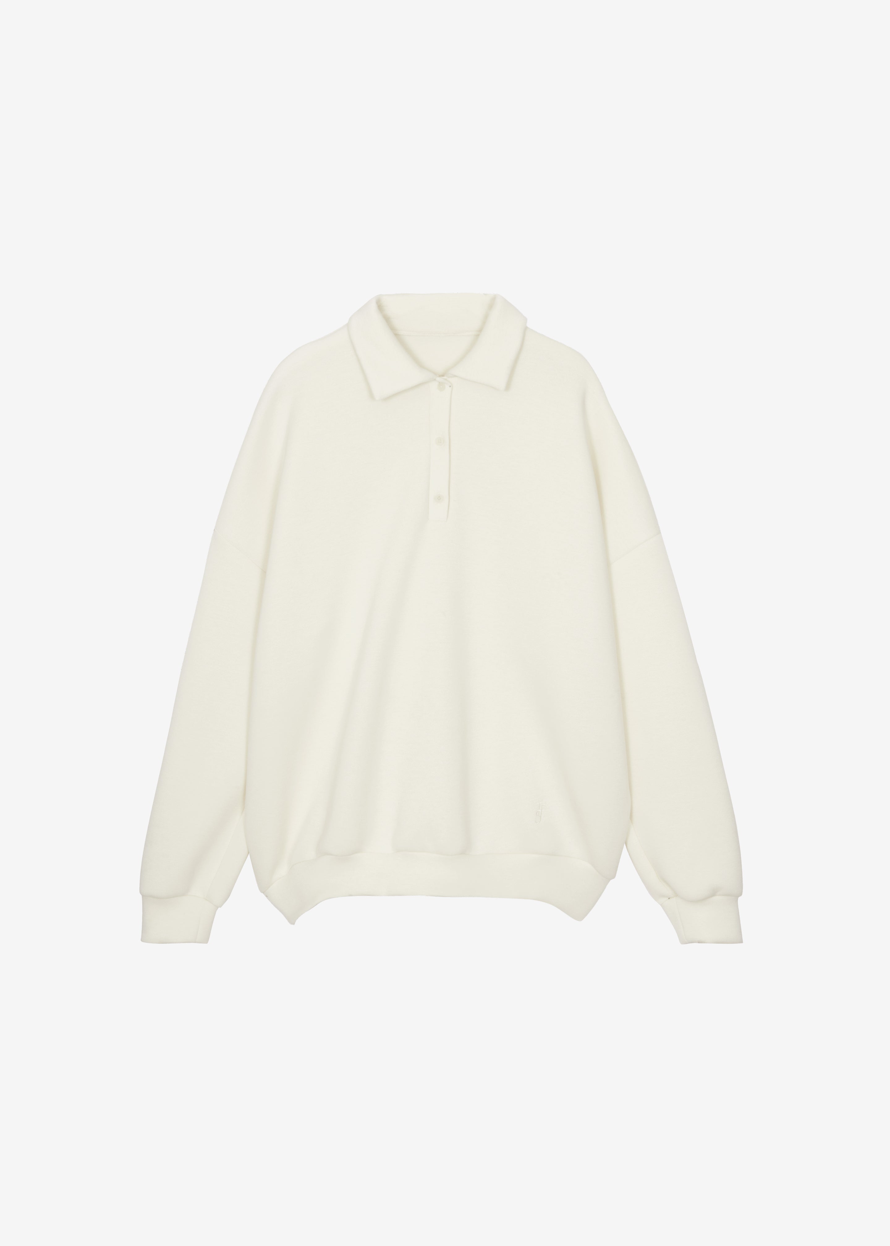 Lenham Polo Sweatshirt - Ivory - 7