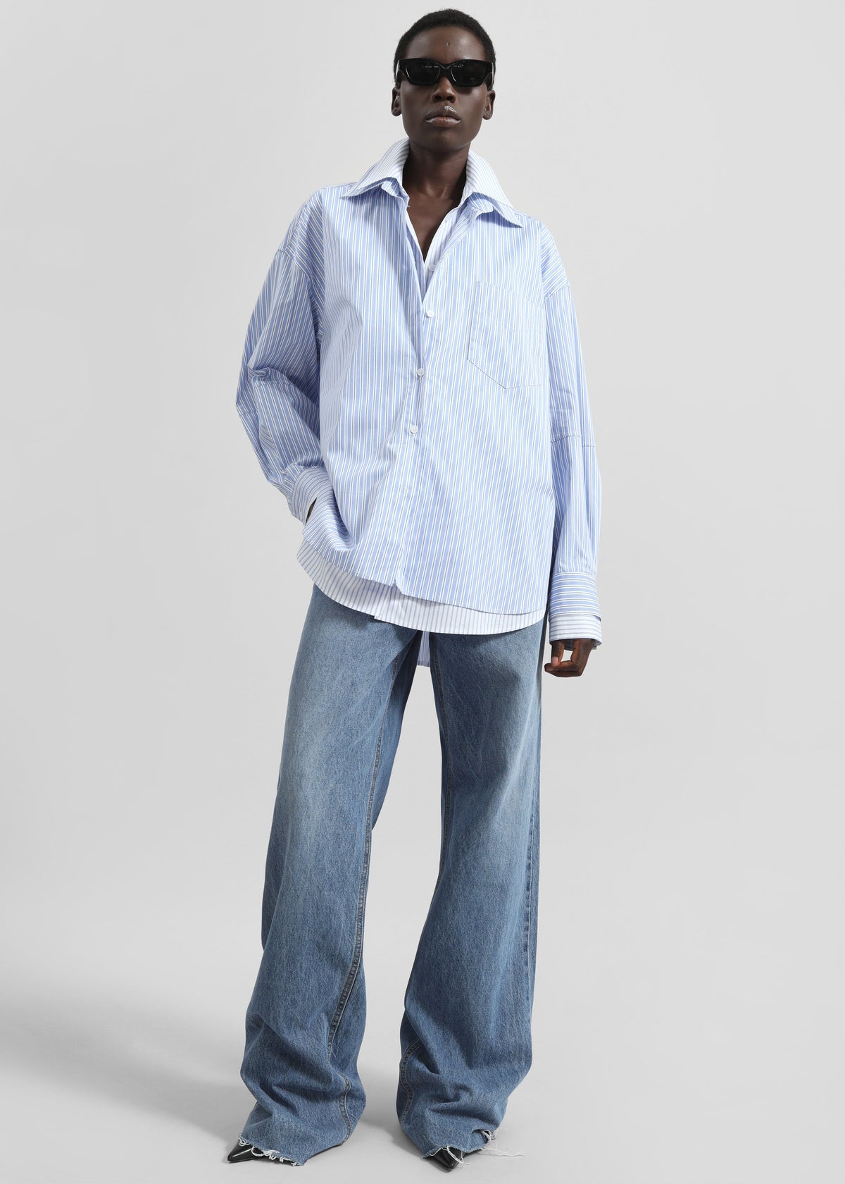 Lienz Double Shirt - Blue/White Stripe - 2