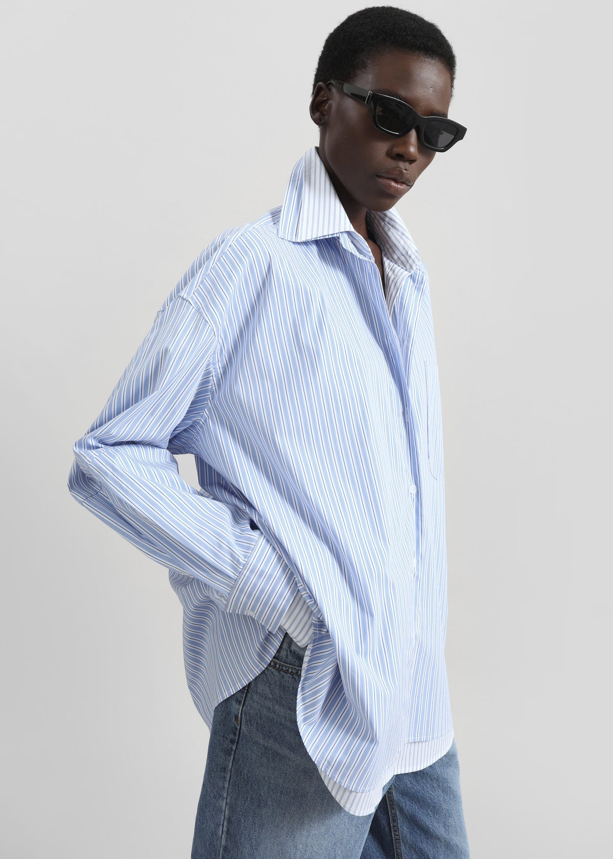 Lienz Double Shirt - Blue/White Stripe - 4