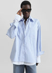 Lienz Double Shirt - Blue/White Stripe